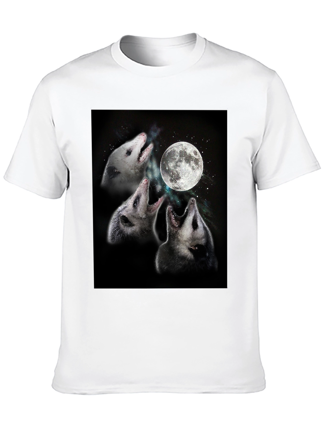 Opossums Howling at Moon Graphic Tee