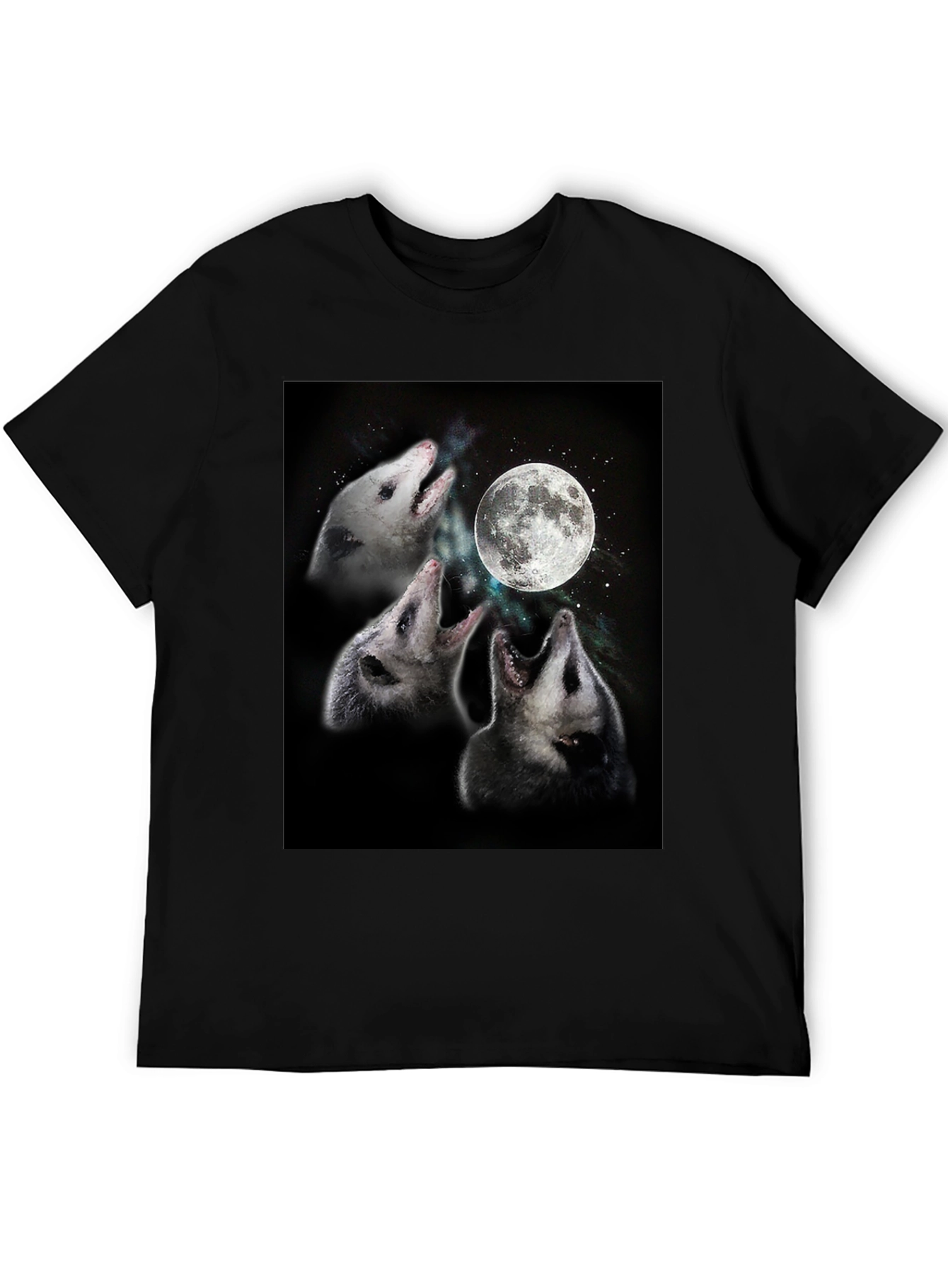 Opossums Howling at Moon Graphic Tee