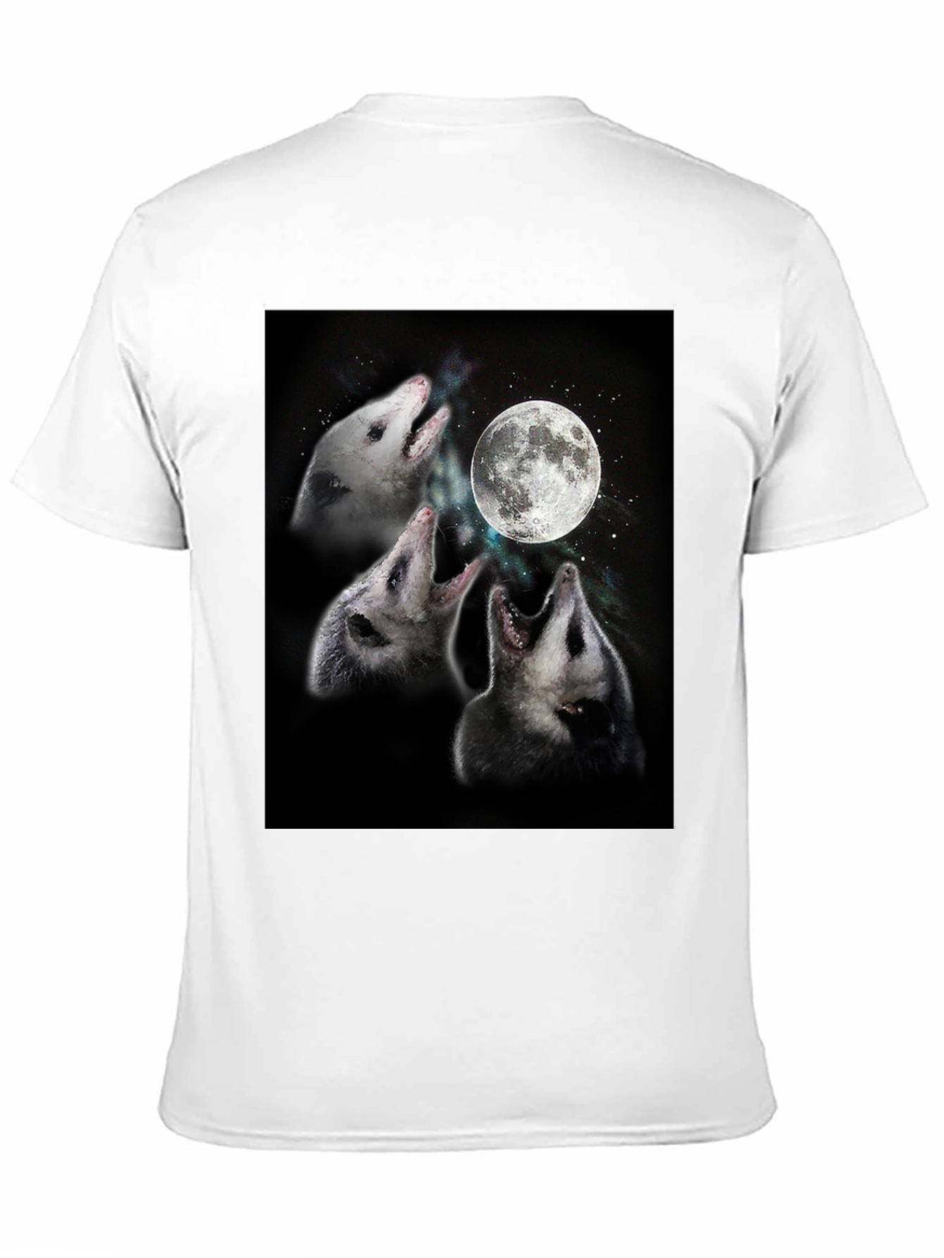 Opossums Howling at Moon Graphic Tee