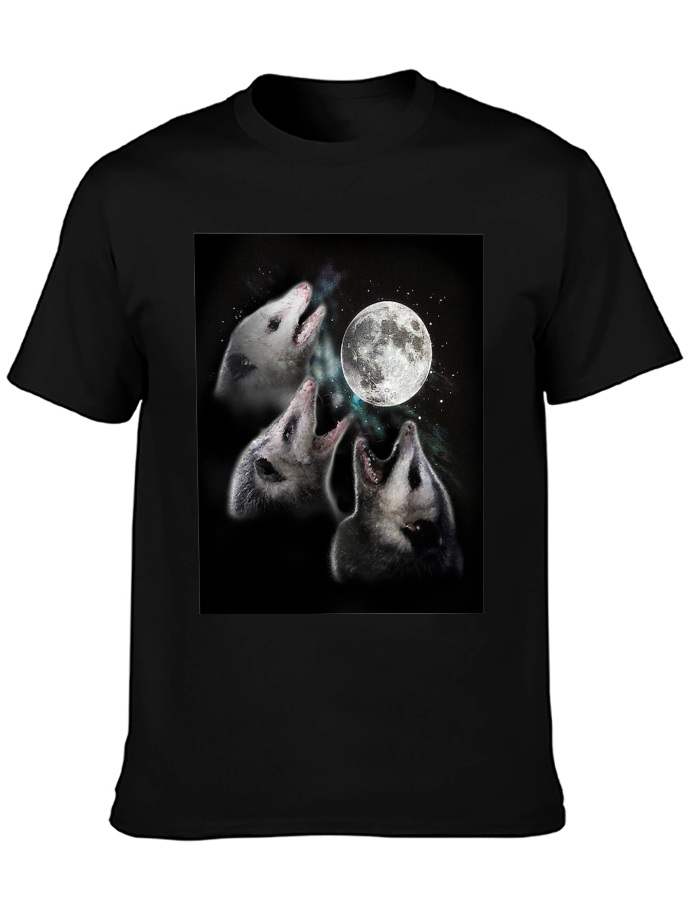 Opossums Howling at Moon Graphic Tee