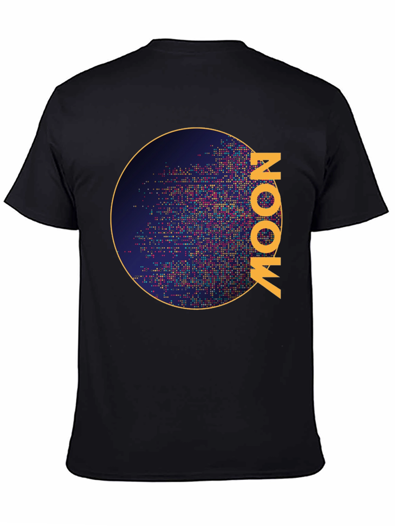 Moon Graphic Black T-Shirt