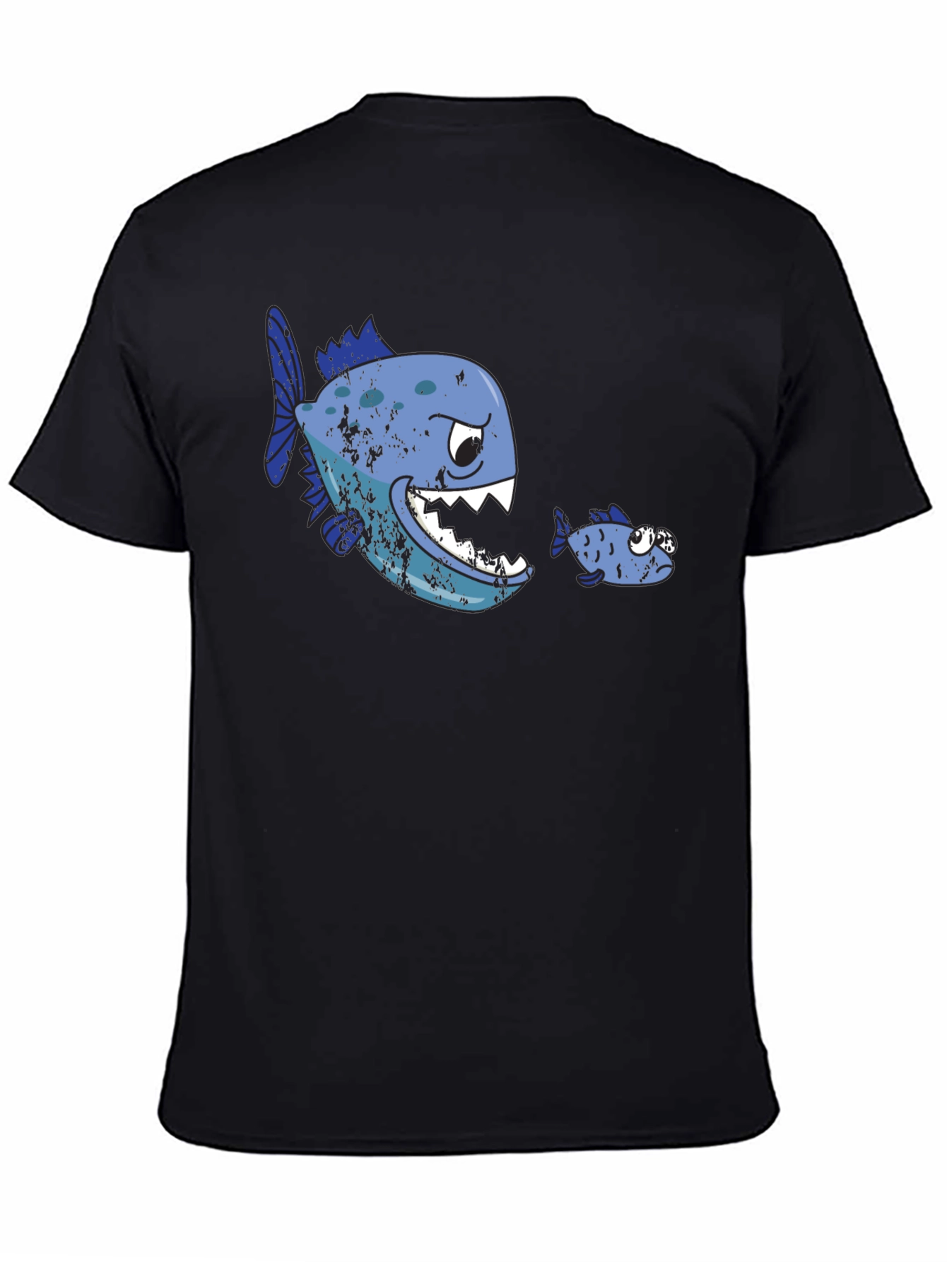 Funny Fish T-Shirt - Big Fish Eats Little Fish