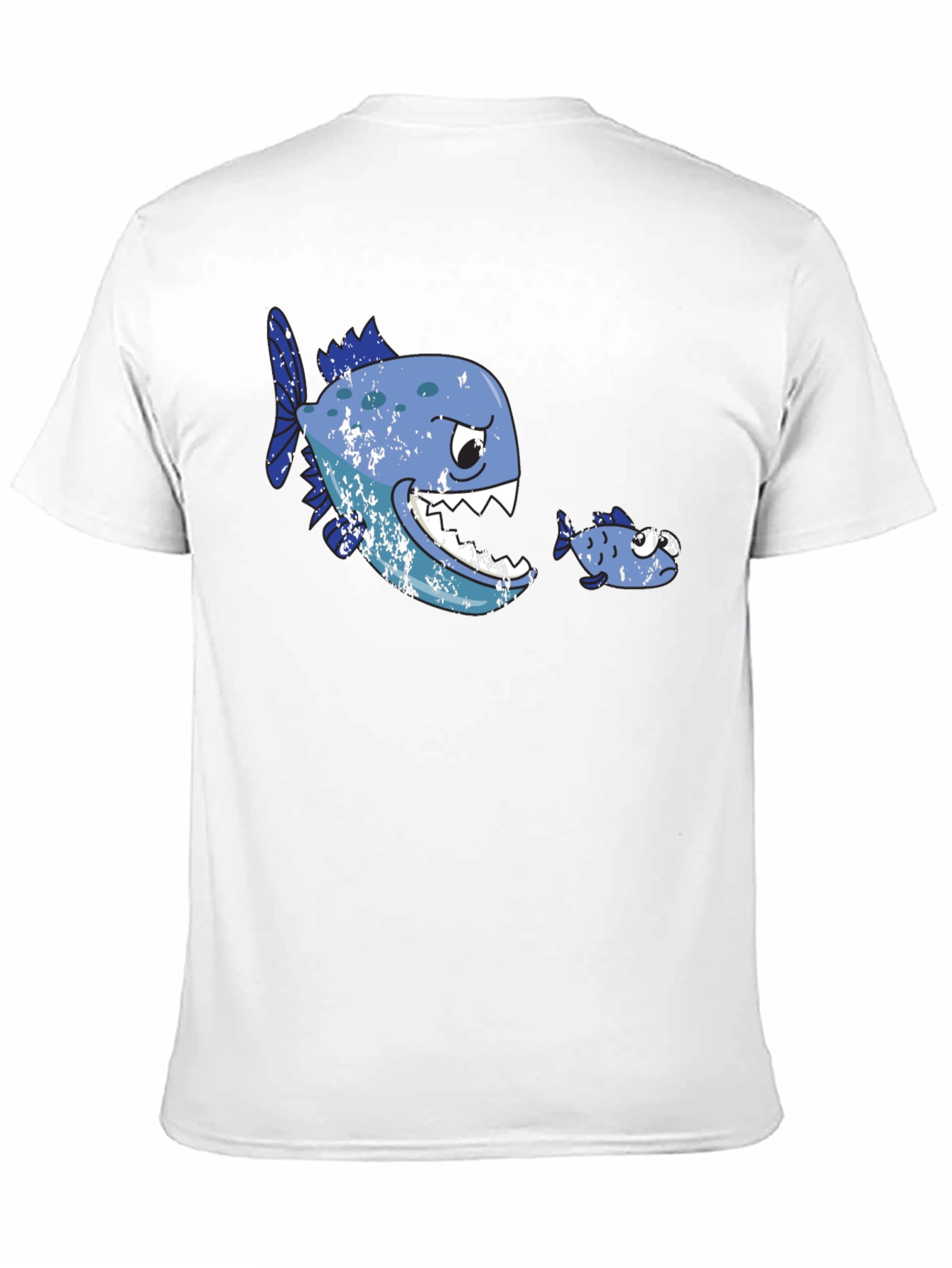 Funny Fish T-Shirt - Big Fish Eats Little Fish