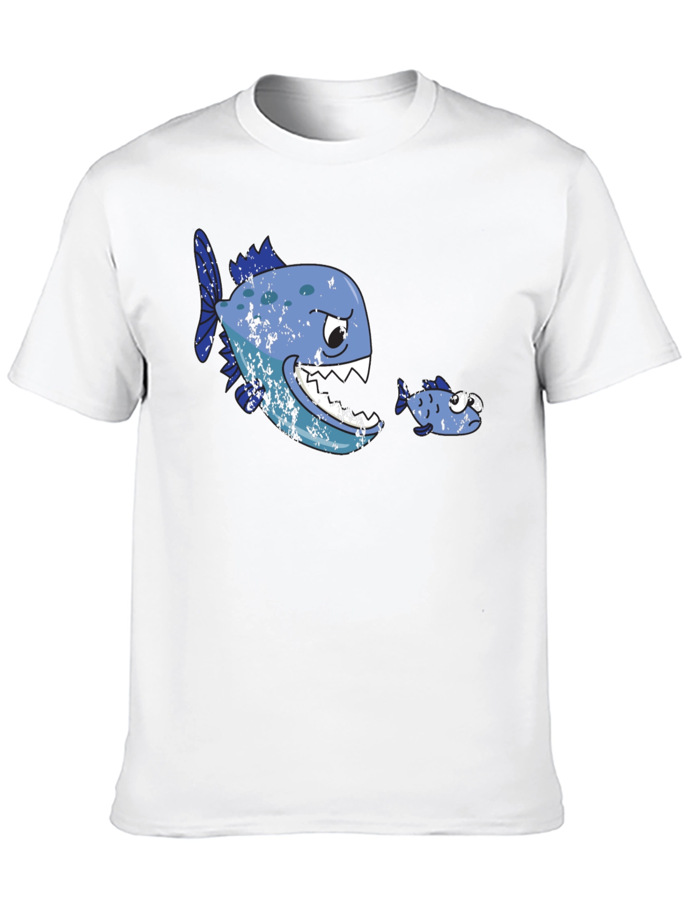 Funny Fish T-Shirt - Big Fish Eats Little Fish
