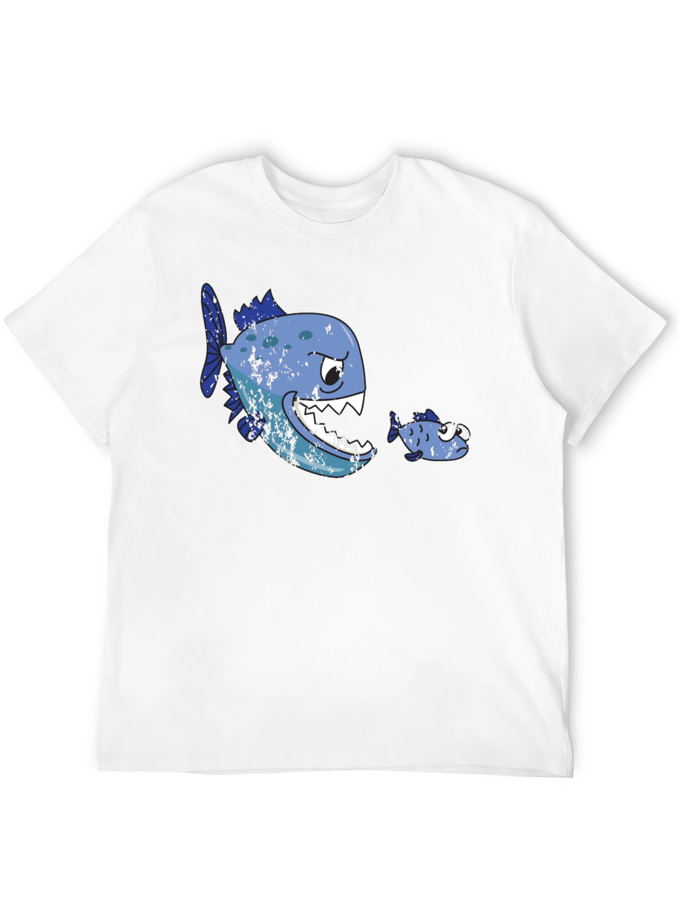 Funny Fish T-Shirt - Big Fish Eats Little Fish
