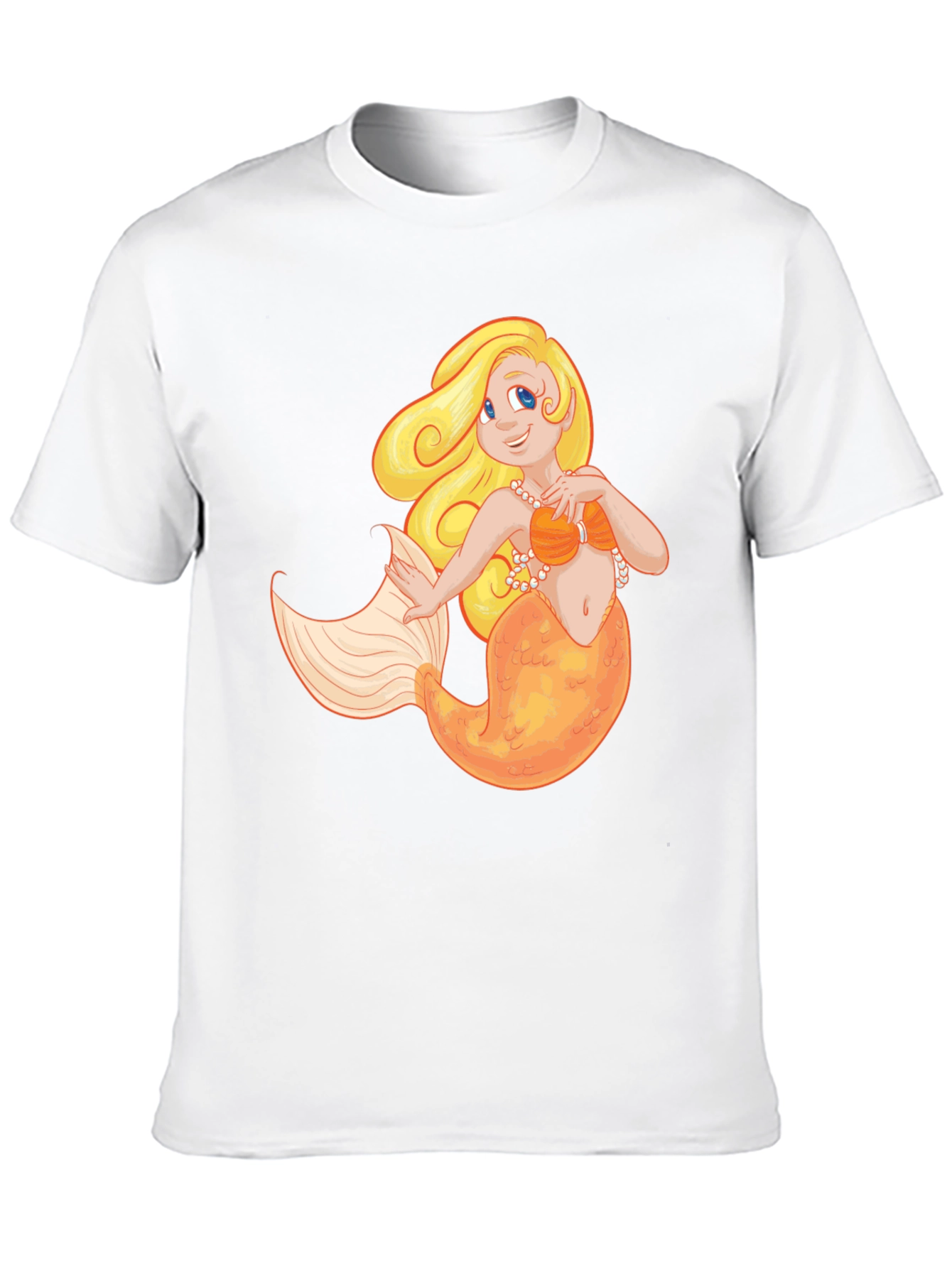 Mermaid Graphic Black T-Shirt