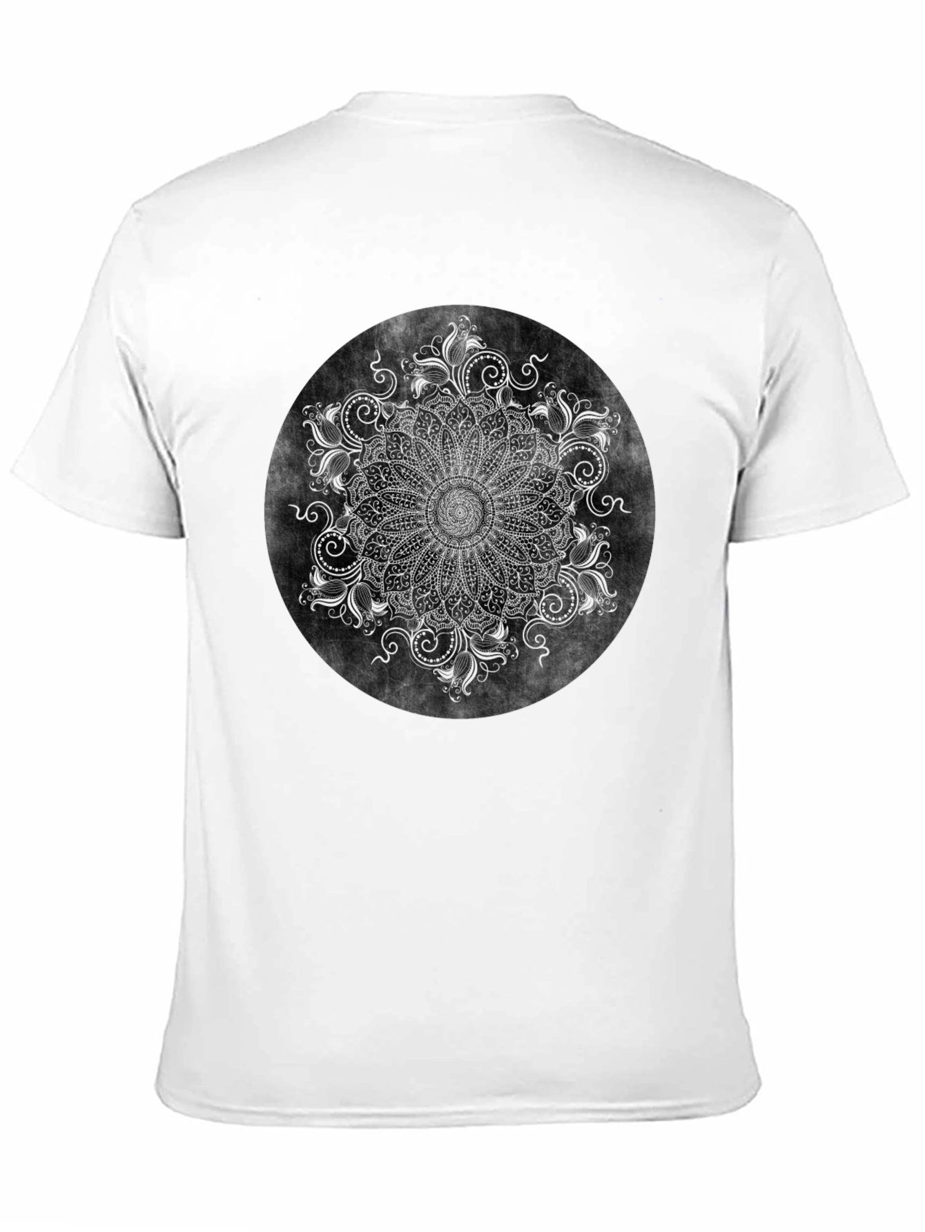 Boho Mandala Graphic Black Tee