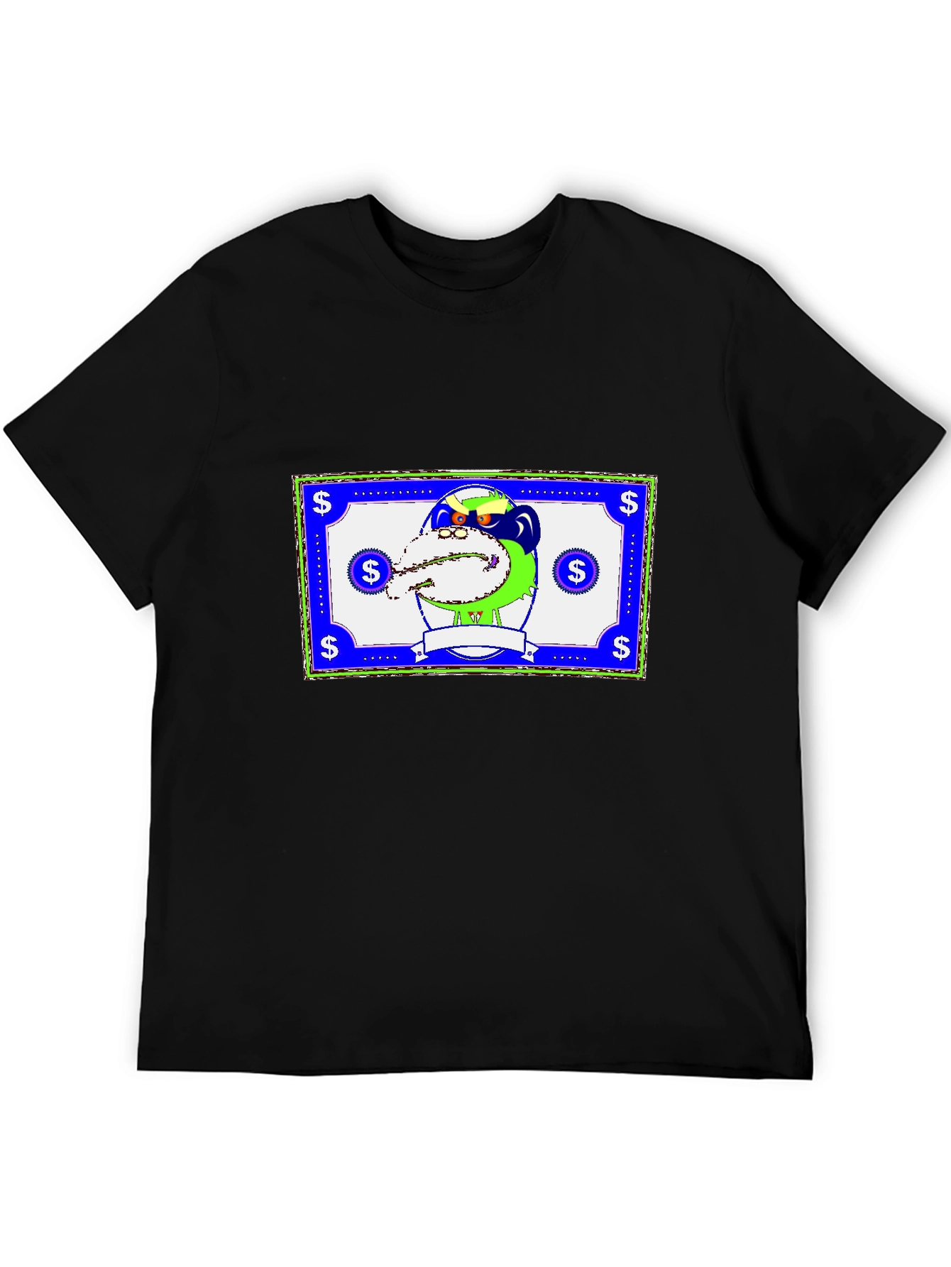 Novelty Cartoon Graphic Print T-Shirt