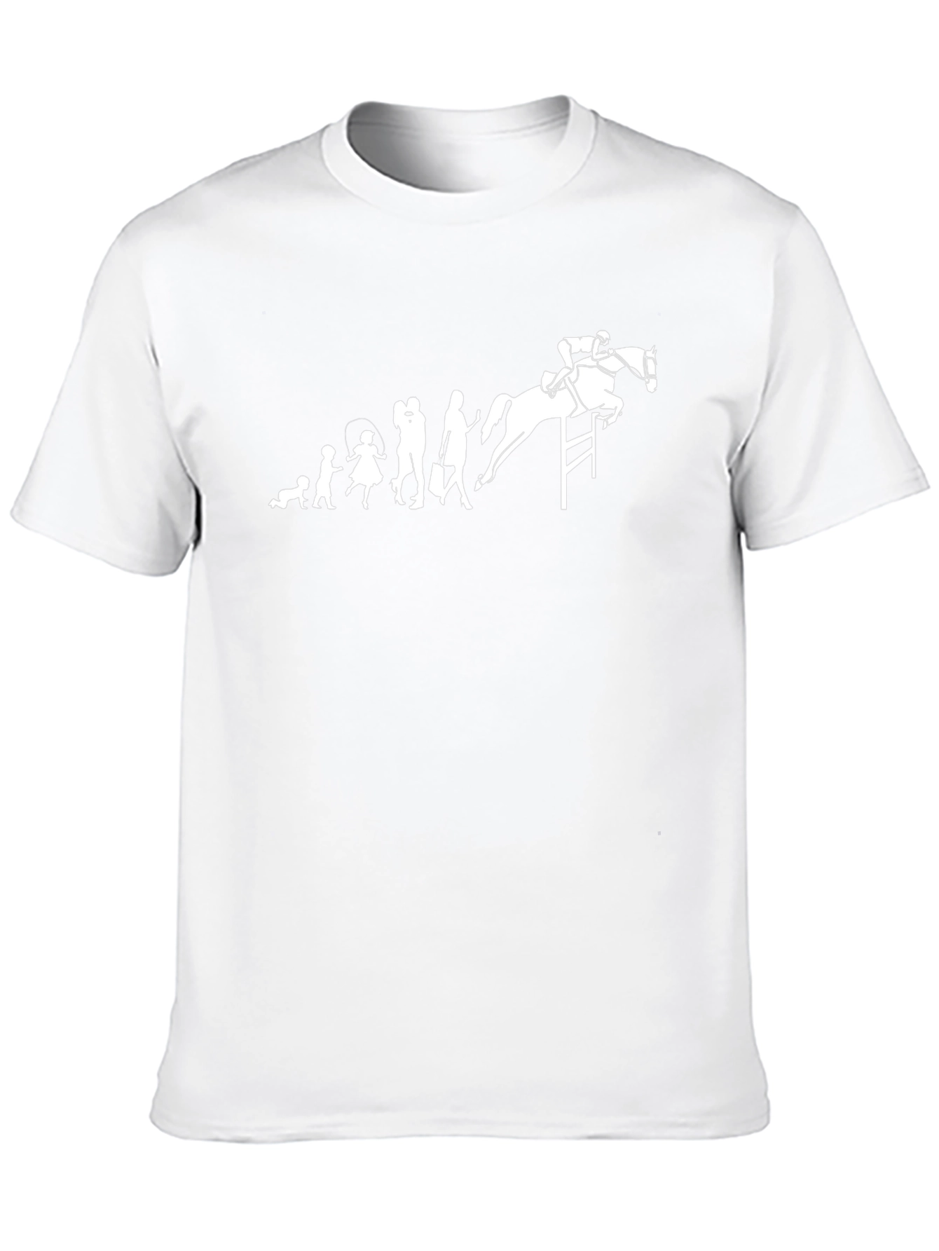 Equestrian Evolution Black Graphic Tee