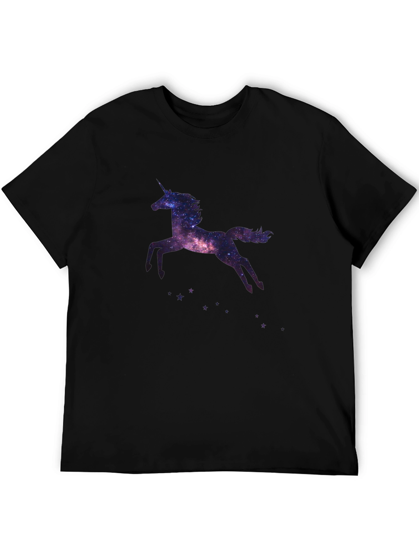 Galaxy Unicorn Black T-Shirt