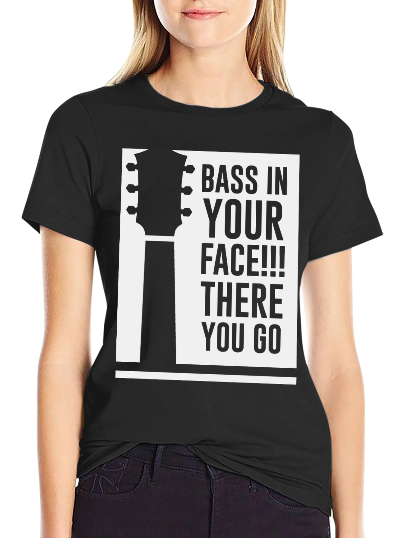 Bass In Your Face T-Shirt - Musician Tee