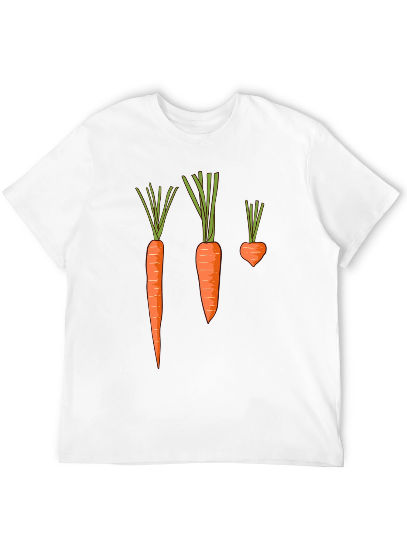 Carrot Graphic Tee - Black Cotton T-Shirt