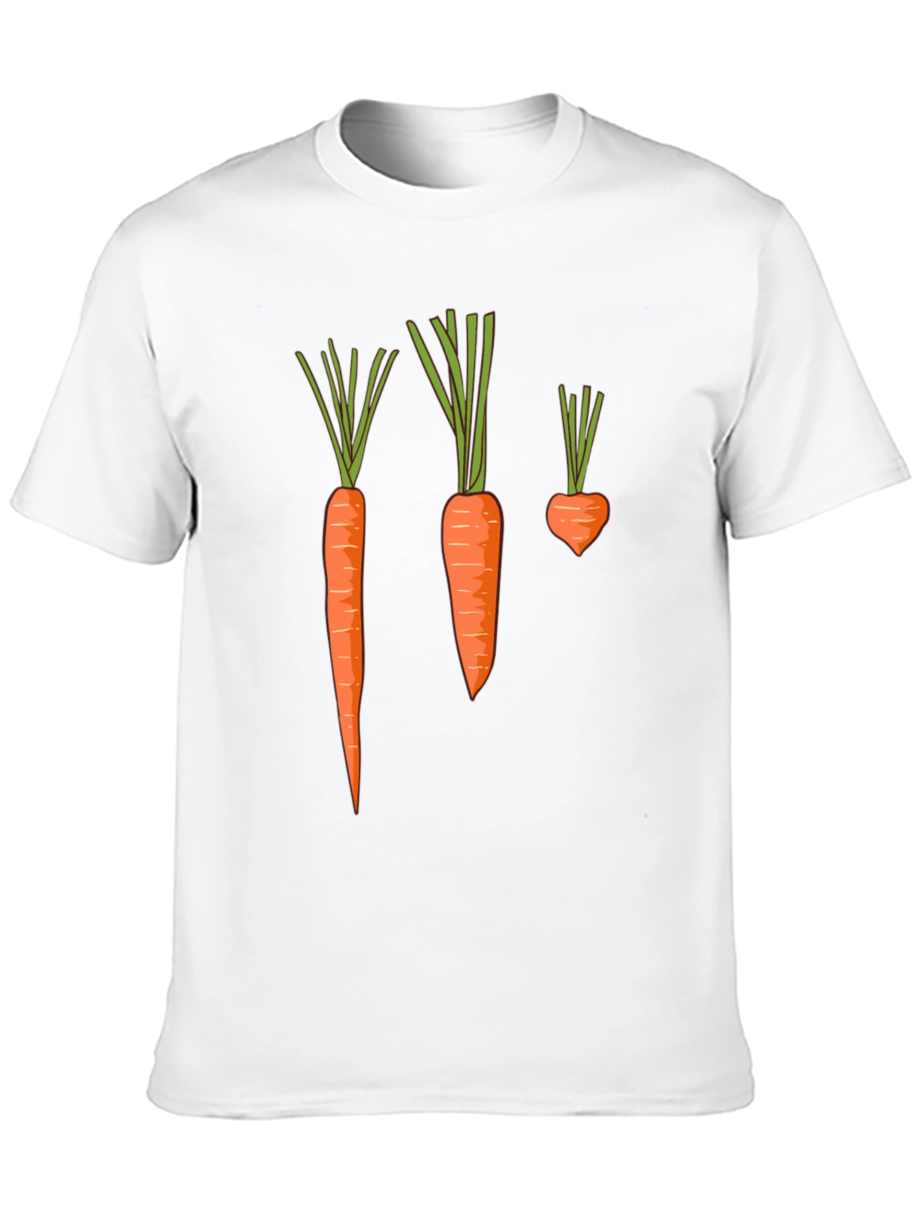 Carrot Graphic Tee - Black Cotton T-Shirt