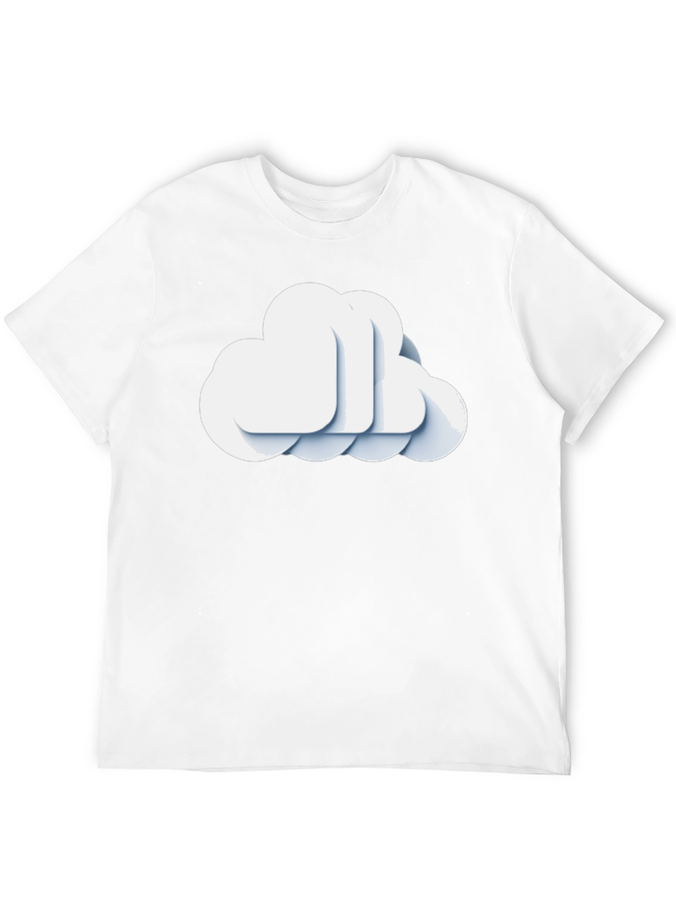 Cloud Graphic Black T-Shirt - Modern Style