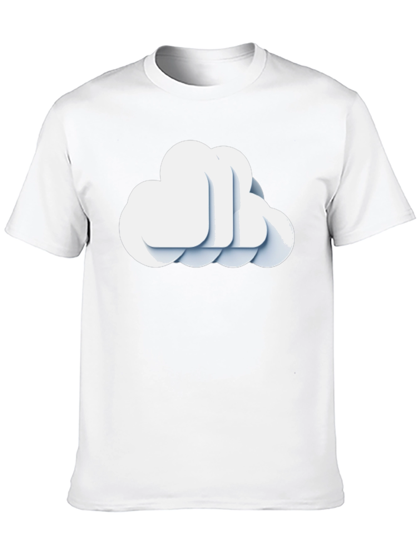 Cloud Graphic Black T-Shirt - Modern Style