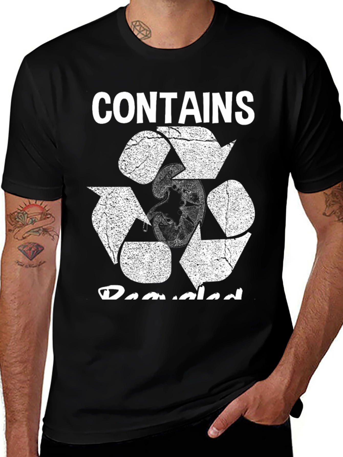 Recycled Content Black T-Shirt