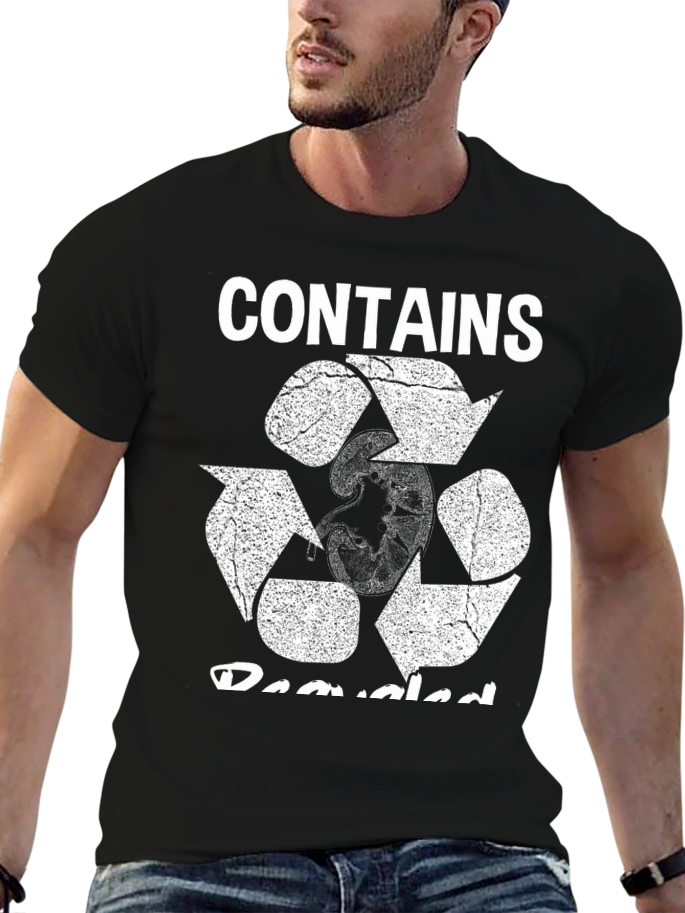 Recycled Content Black T-Shirt
