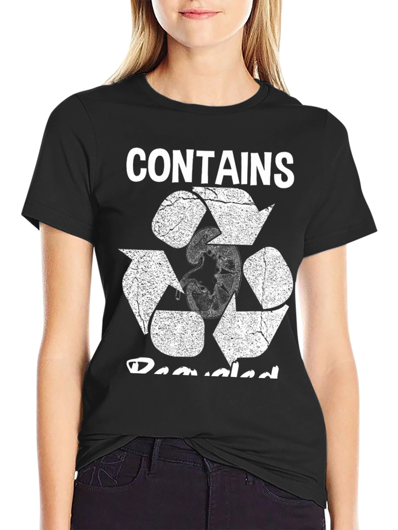 Recycled Content Black T-Shirt