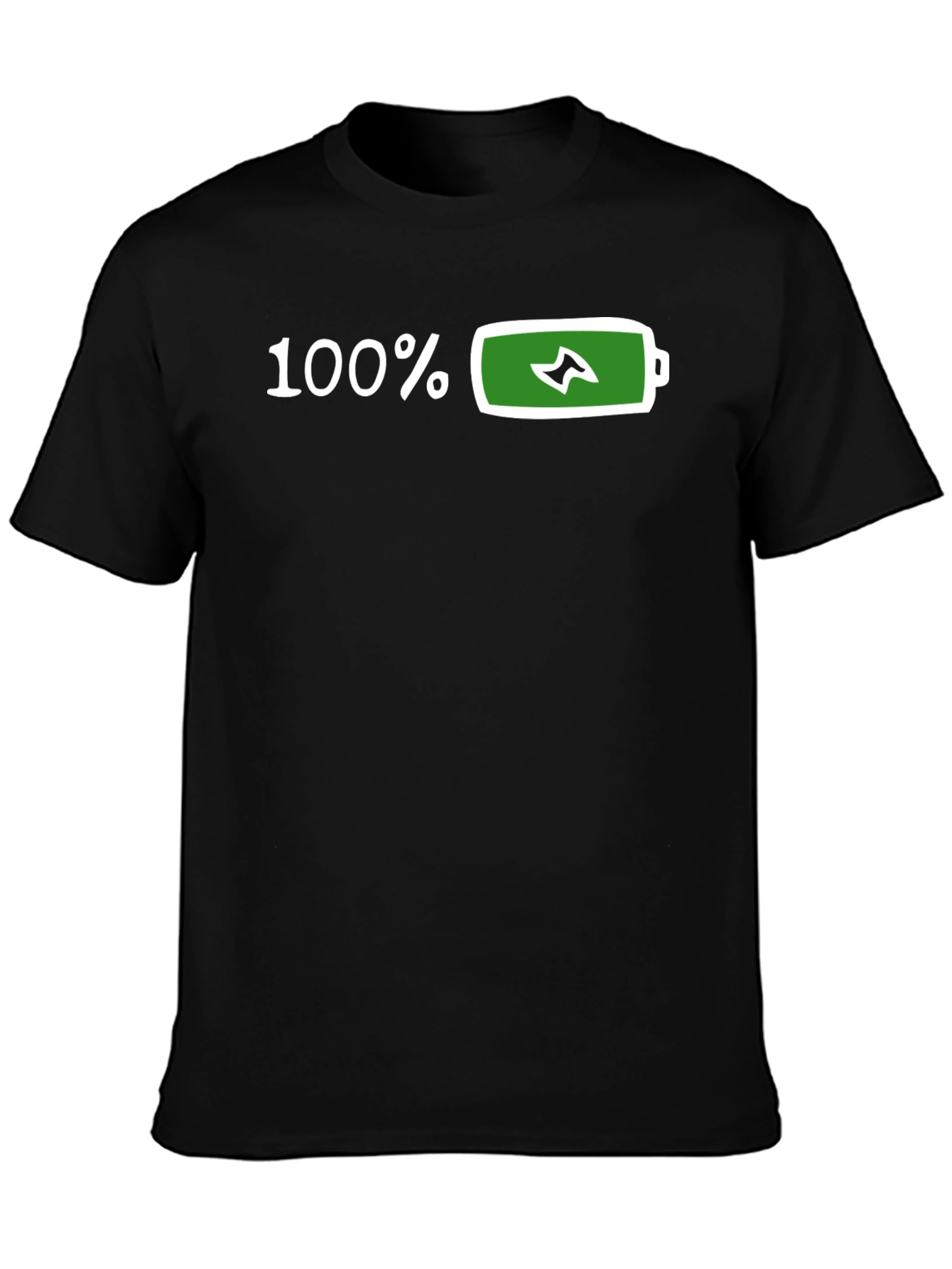 100% Charged Black T-Shirt