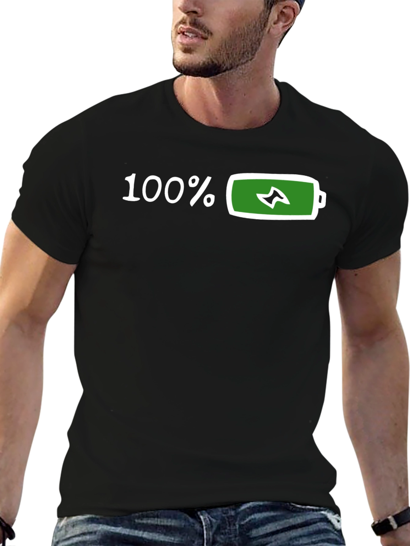 100% Charged Black T-Shirt