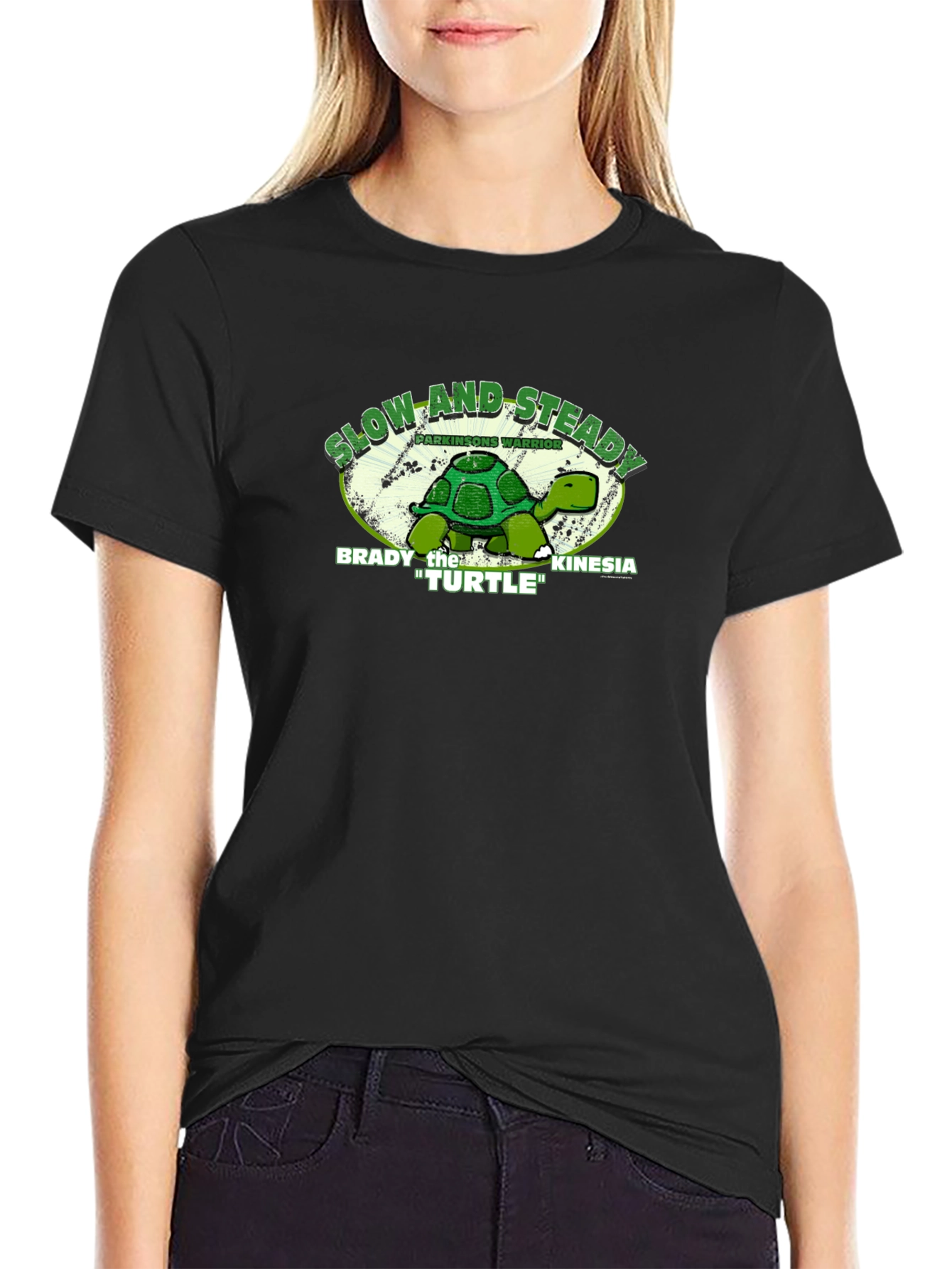 Slow and Steady Turtle T-Shirt - Parkinsons Warrior