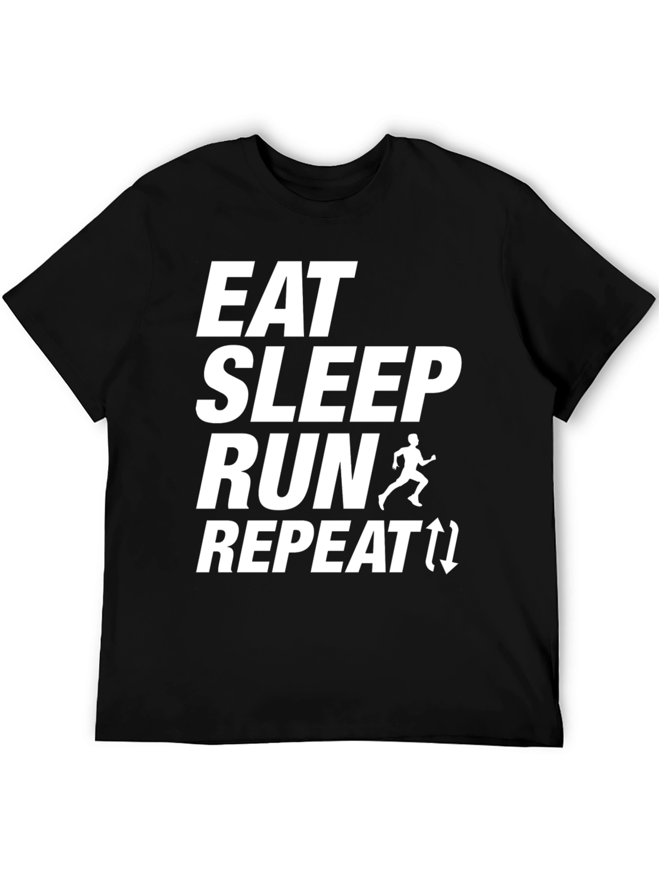 Eat Sleep Run Repeat Graphic T-Shirt