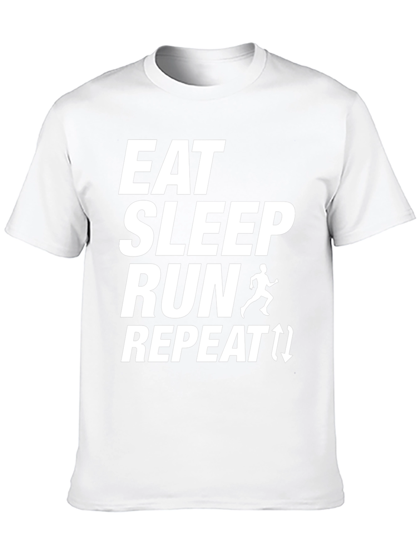 Eat Sleep Run Repeat Graphic T-Shirt