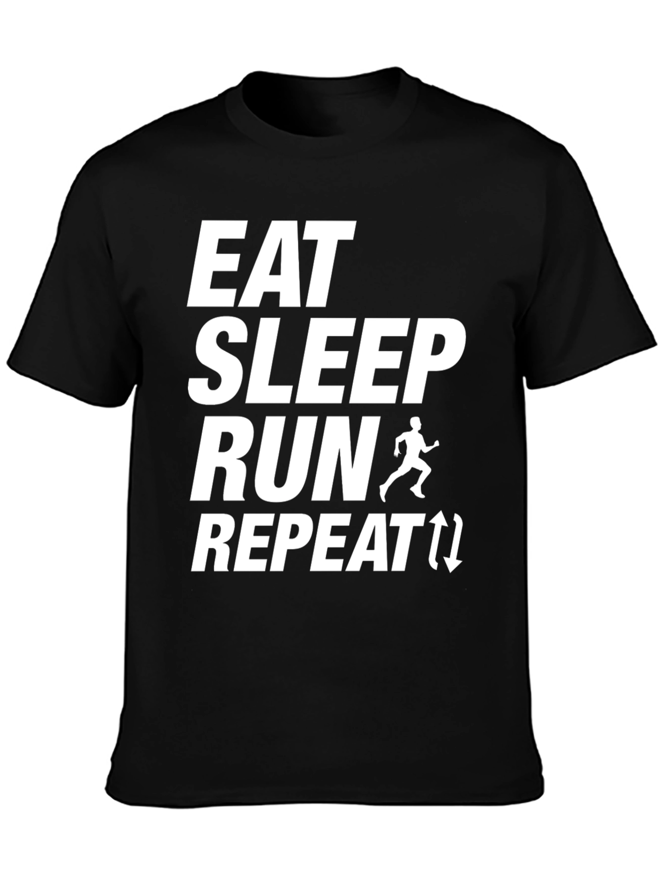 Eat Sleep Run Repeat Graphic T-Shirt