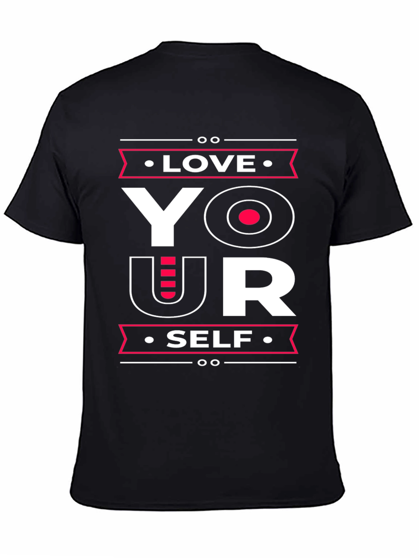 Love Yourself Graphic Tee - Black Cotton T-Shirt