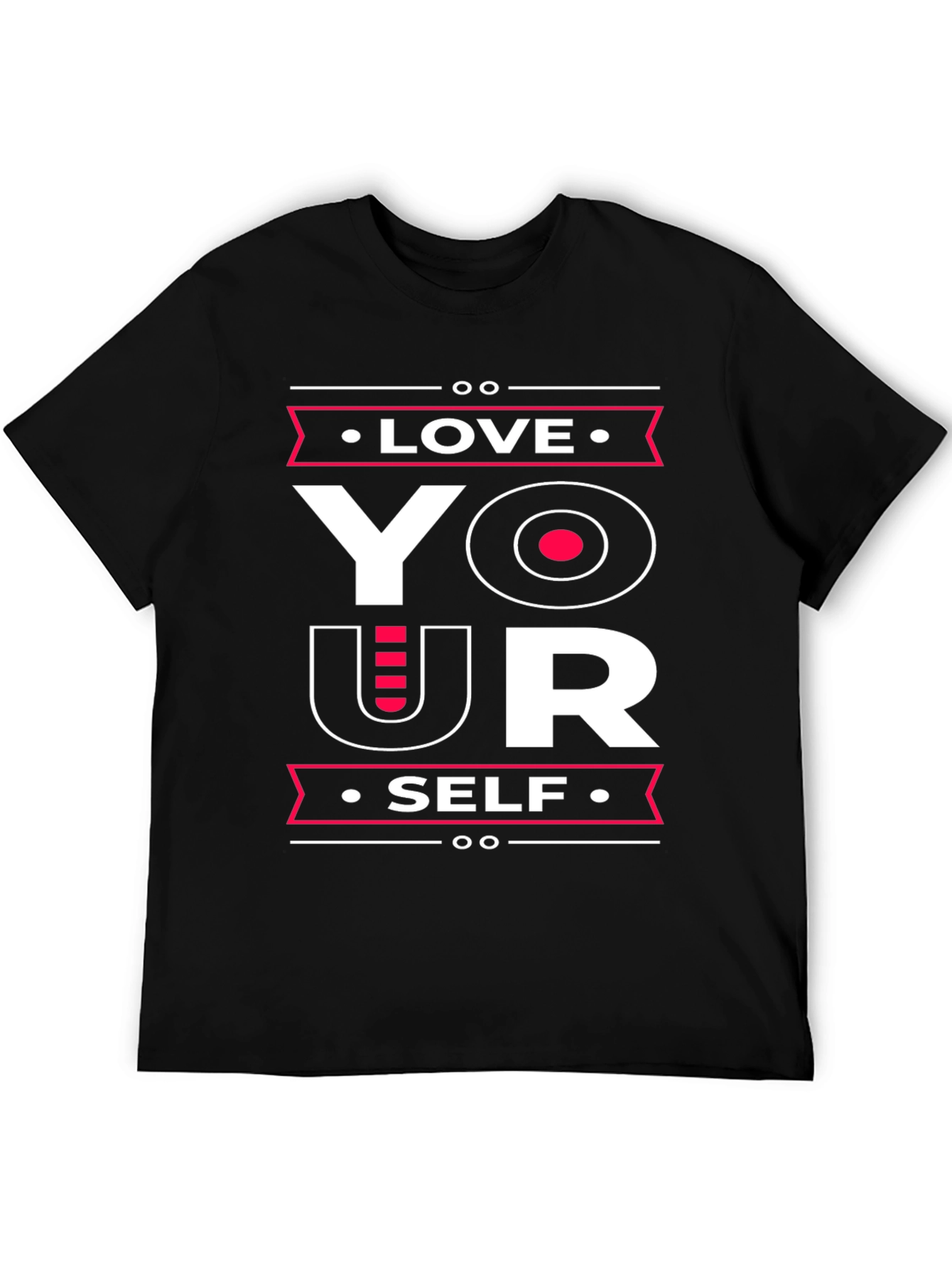 Love Yourself Graphic Tee - Black Cotton T-Shirt
