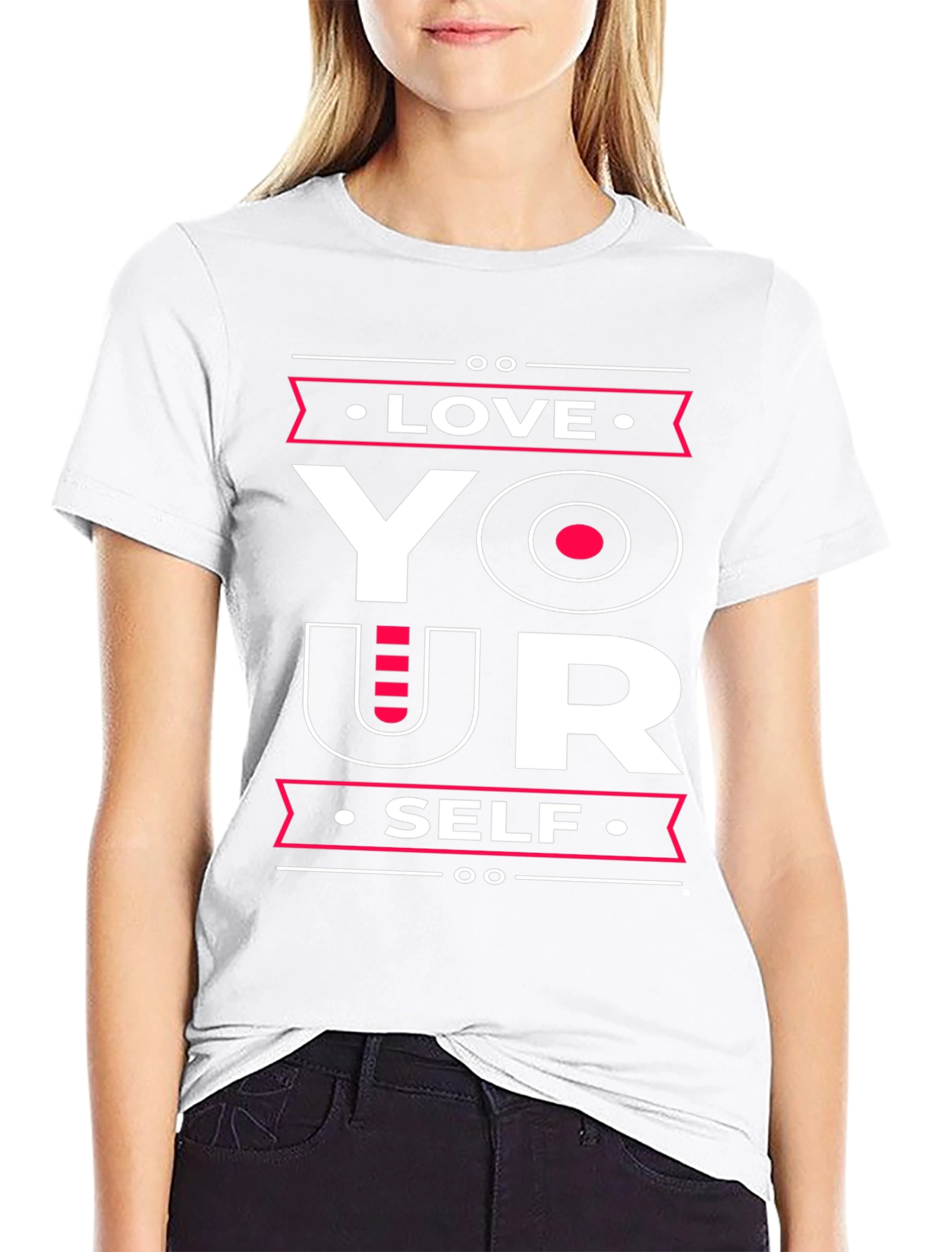 Love Yourself Graphic Tee - Black Cotton T-Shirt