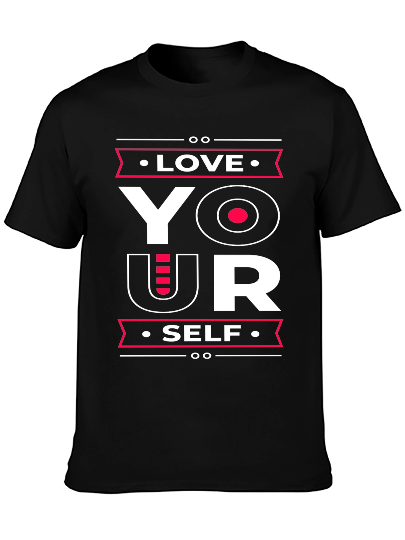 Love Yourself Graphic Tee - Black Cotton T-Shirt