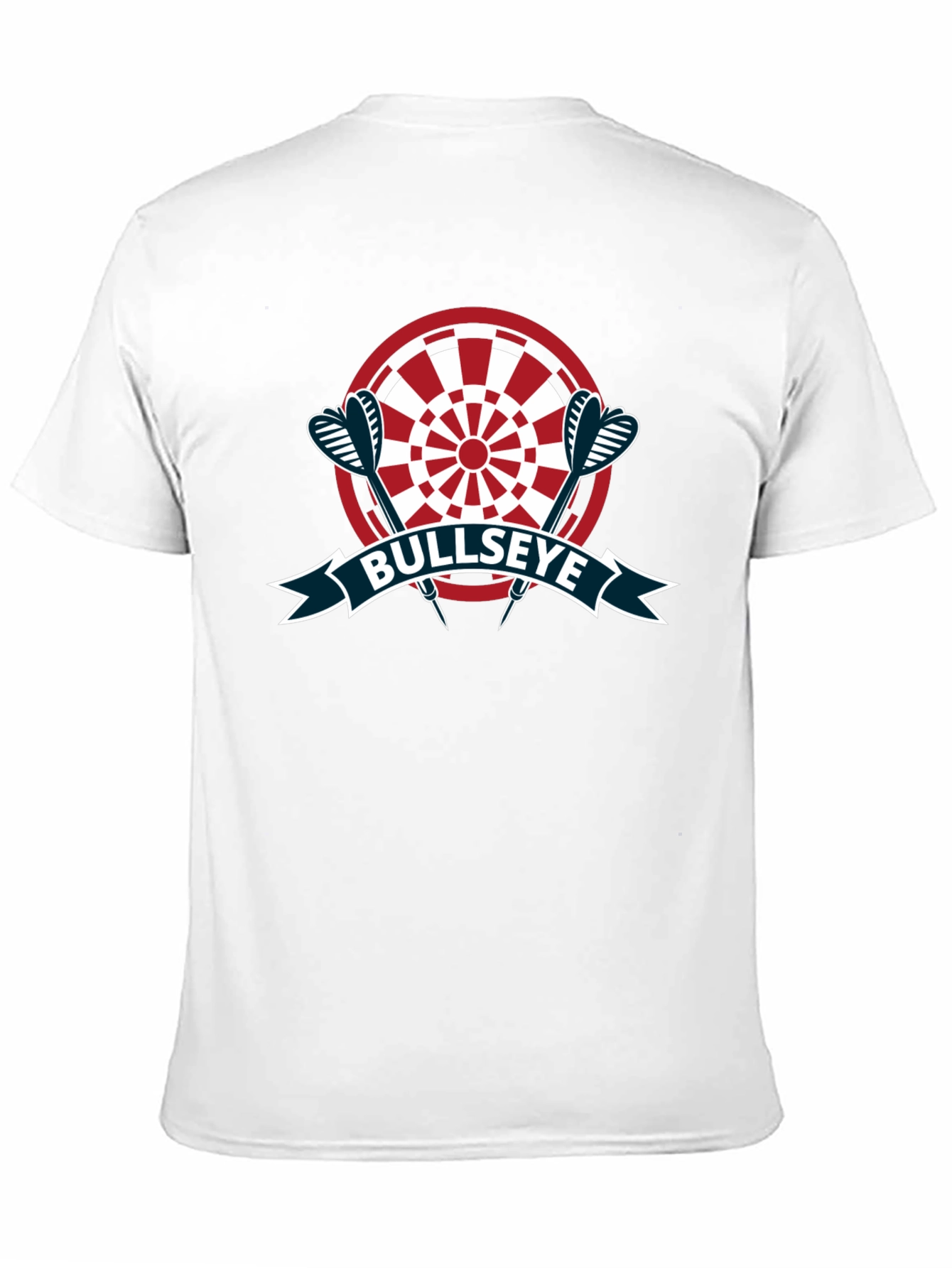 Bullseye Dartboard Graphic Tee - Black Casual T-Shirt