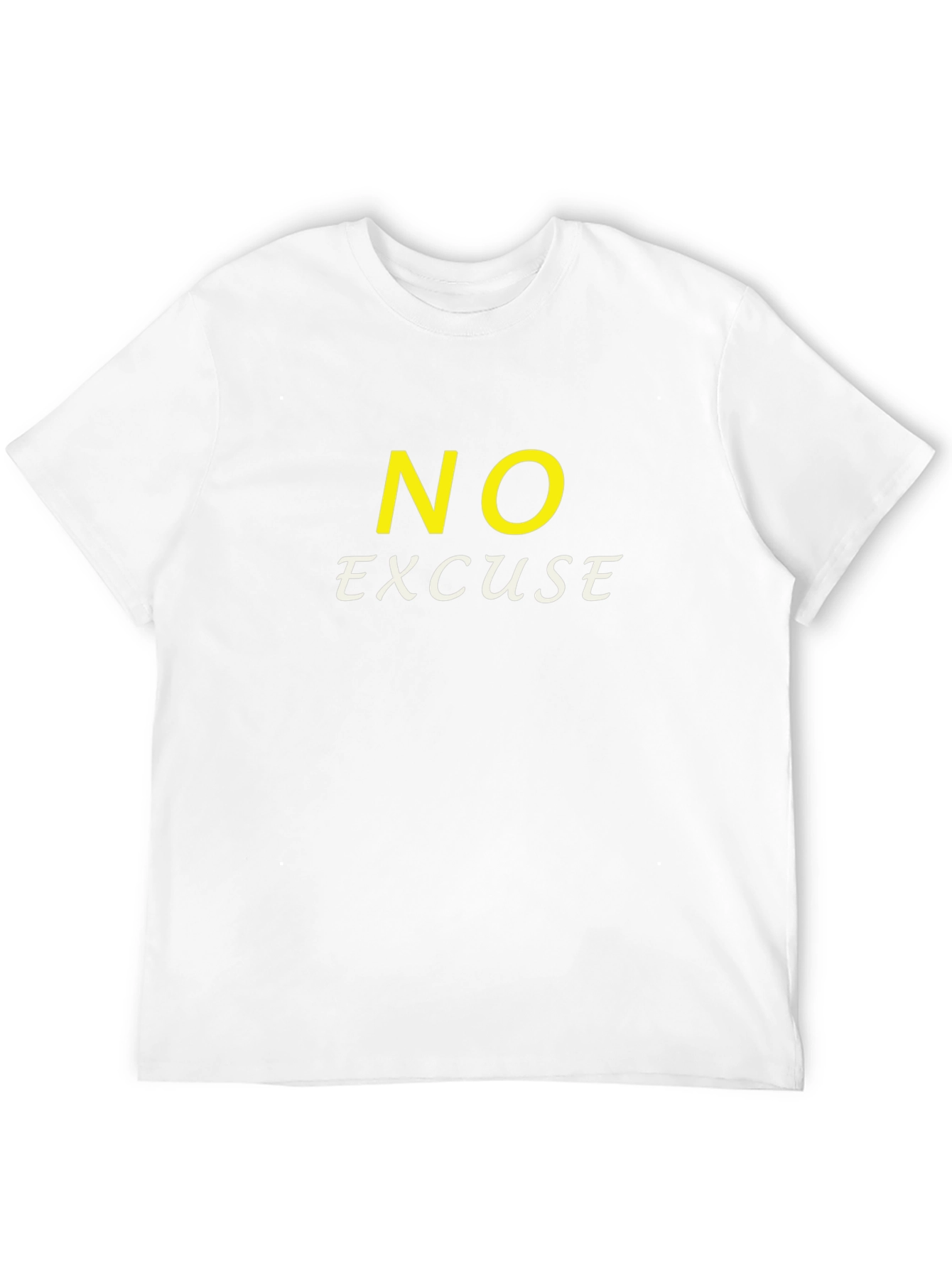 No Excuse Graphic Tee - Motivational Black T-Shirt