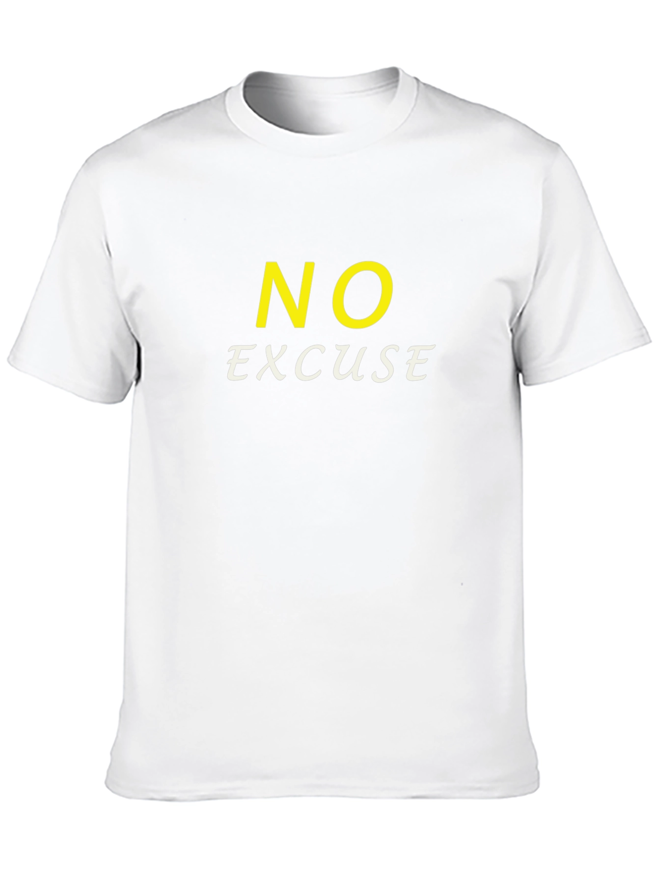 No Excuse Graphic Tee - Motivational Black T-Shirt