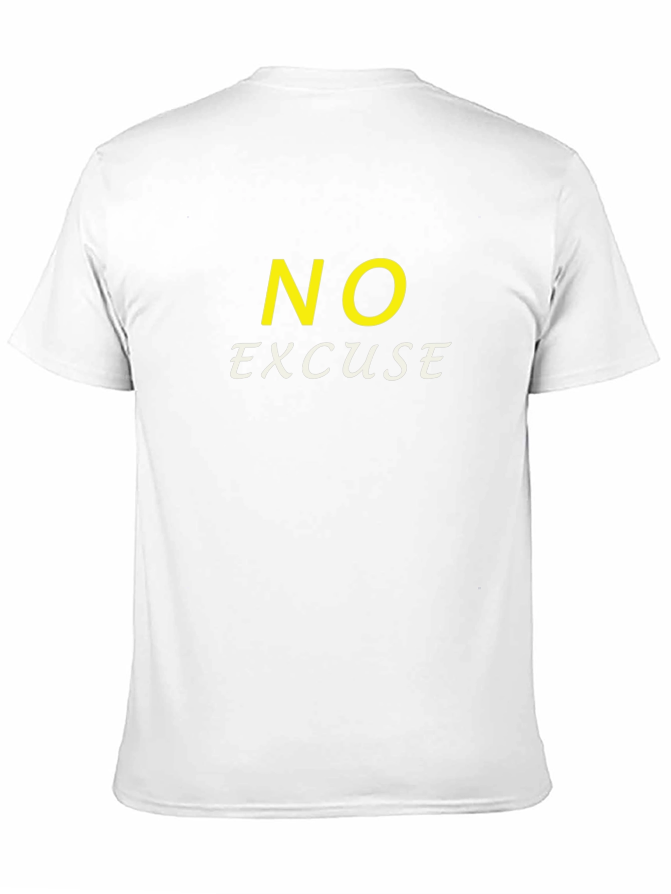 No Excuse Graphic Tee - Motivational Black T-Shirt