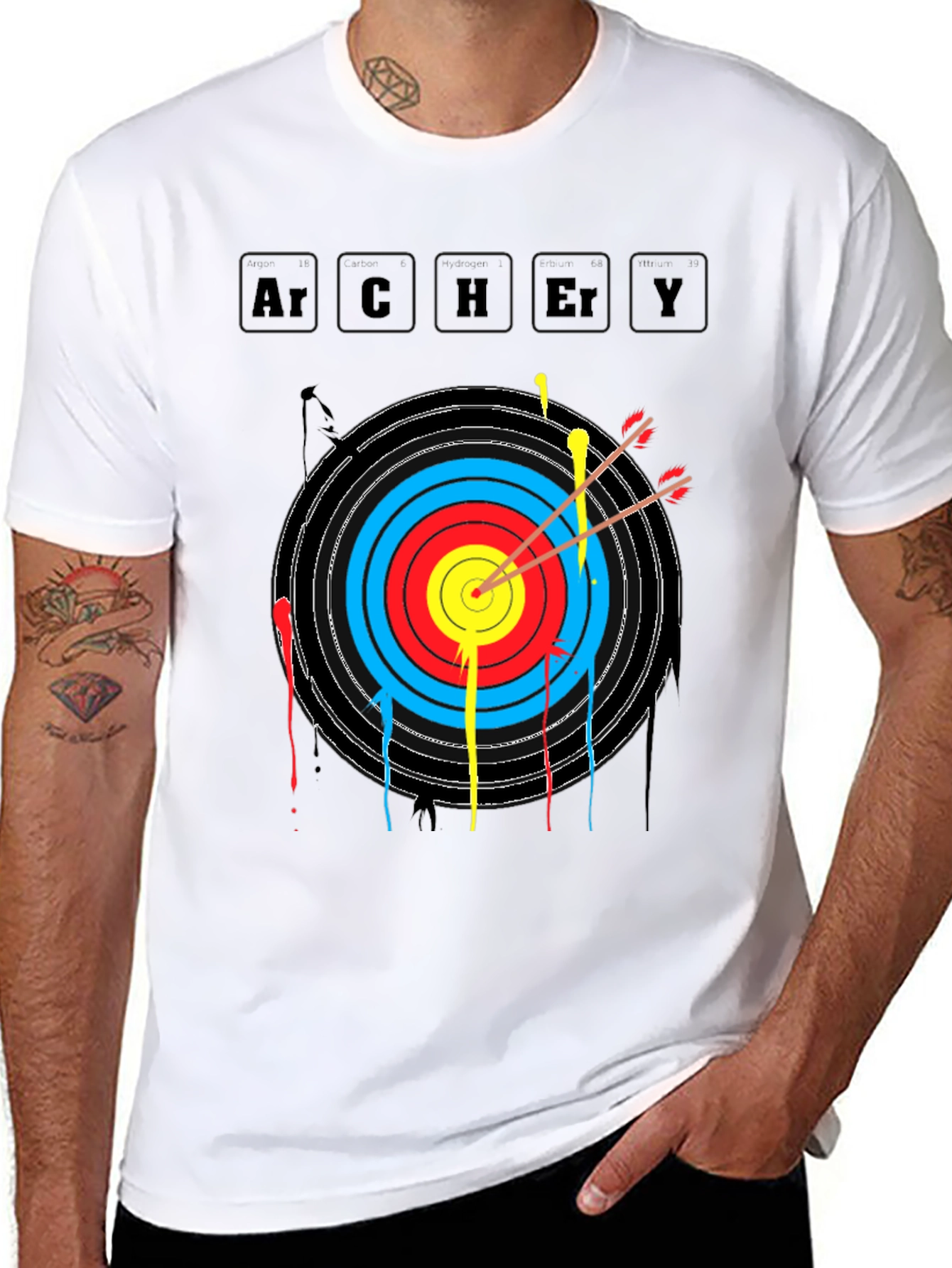 Archery Target Mens T-Shirt - Bullseye Graphic Tee