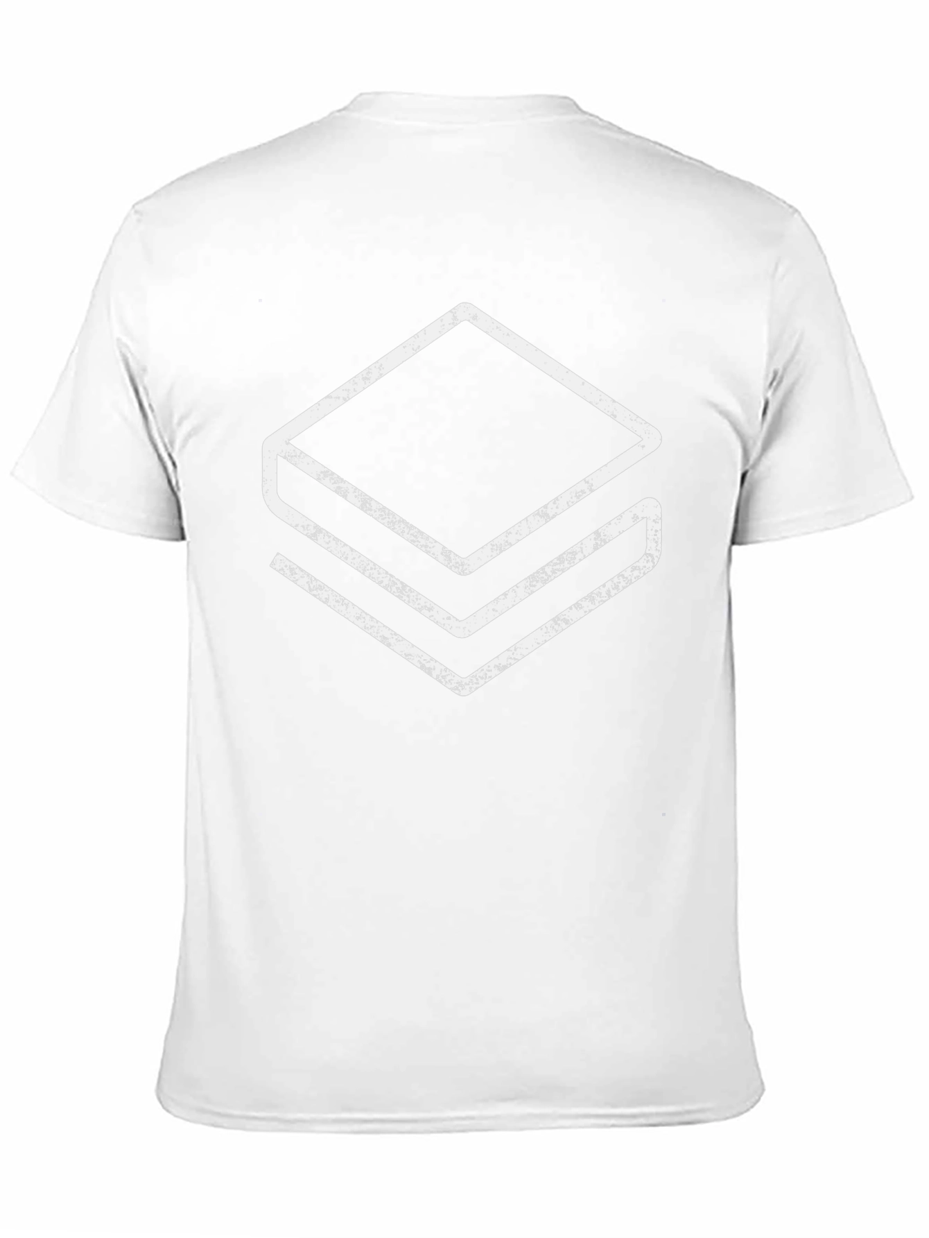 Geometric Layered Graphic Tee - Black
