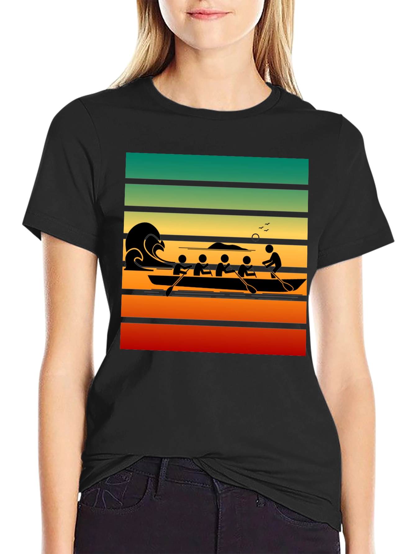 Retro Rowing Crew T-Shirt