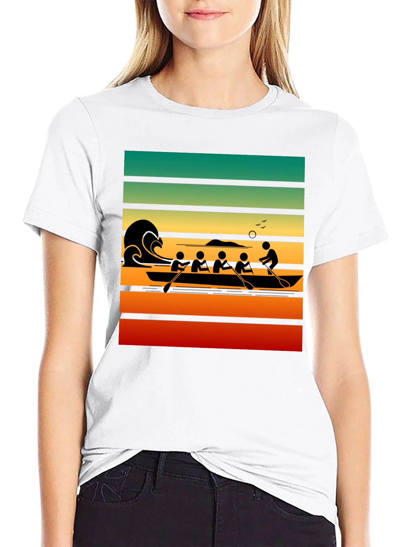 Retro Rowing Crew T-Shirt