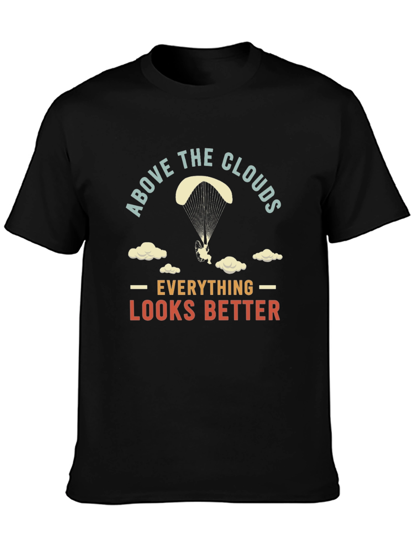 Above the Clouds T-Shirt - Skydiving Design