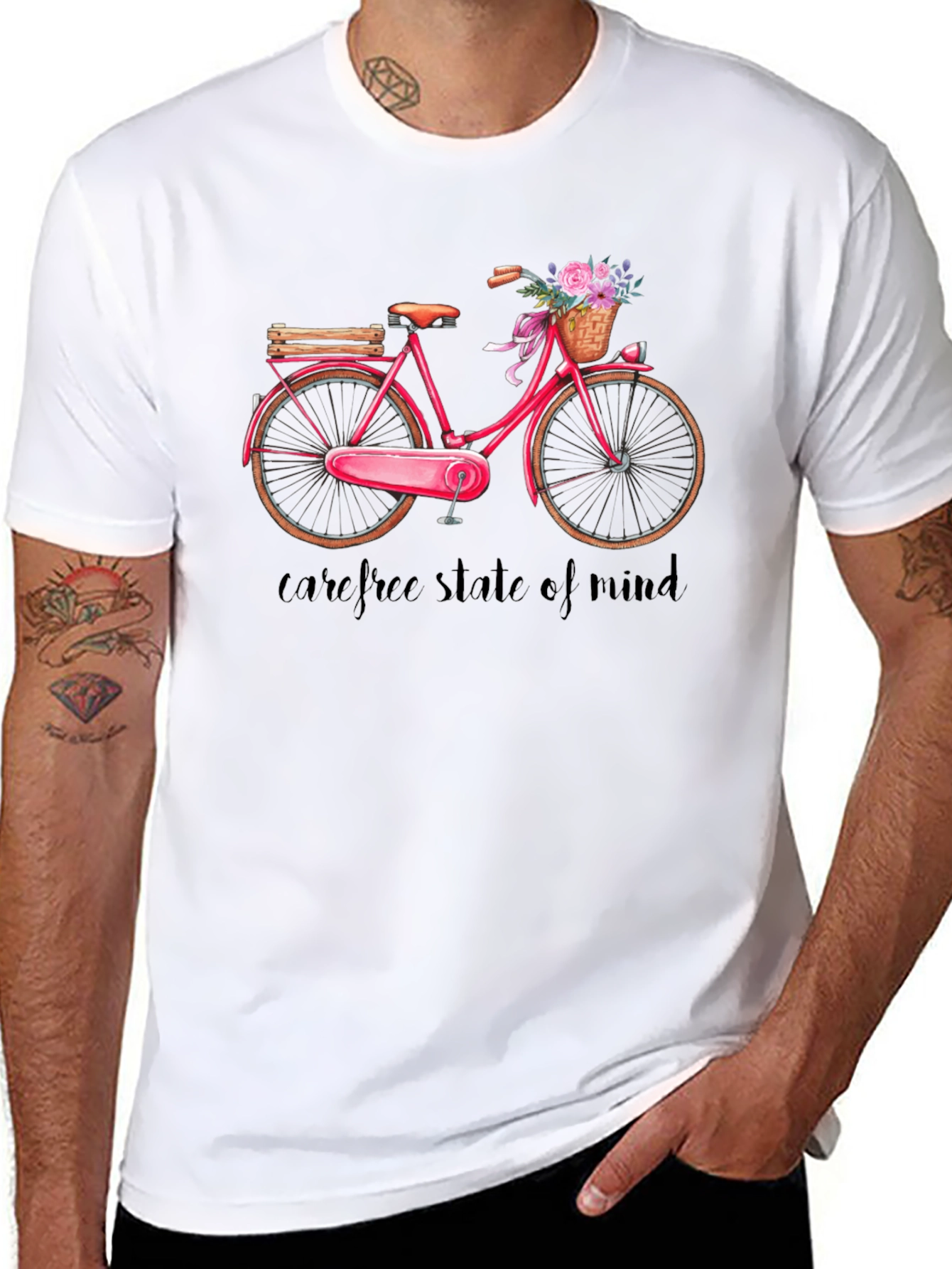 Carefree State of Mind Bicycle Graphic Tee