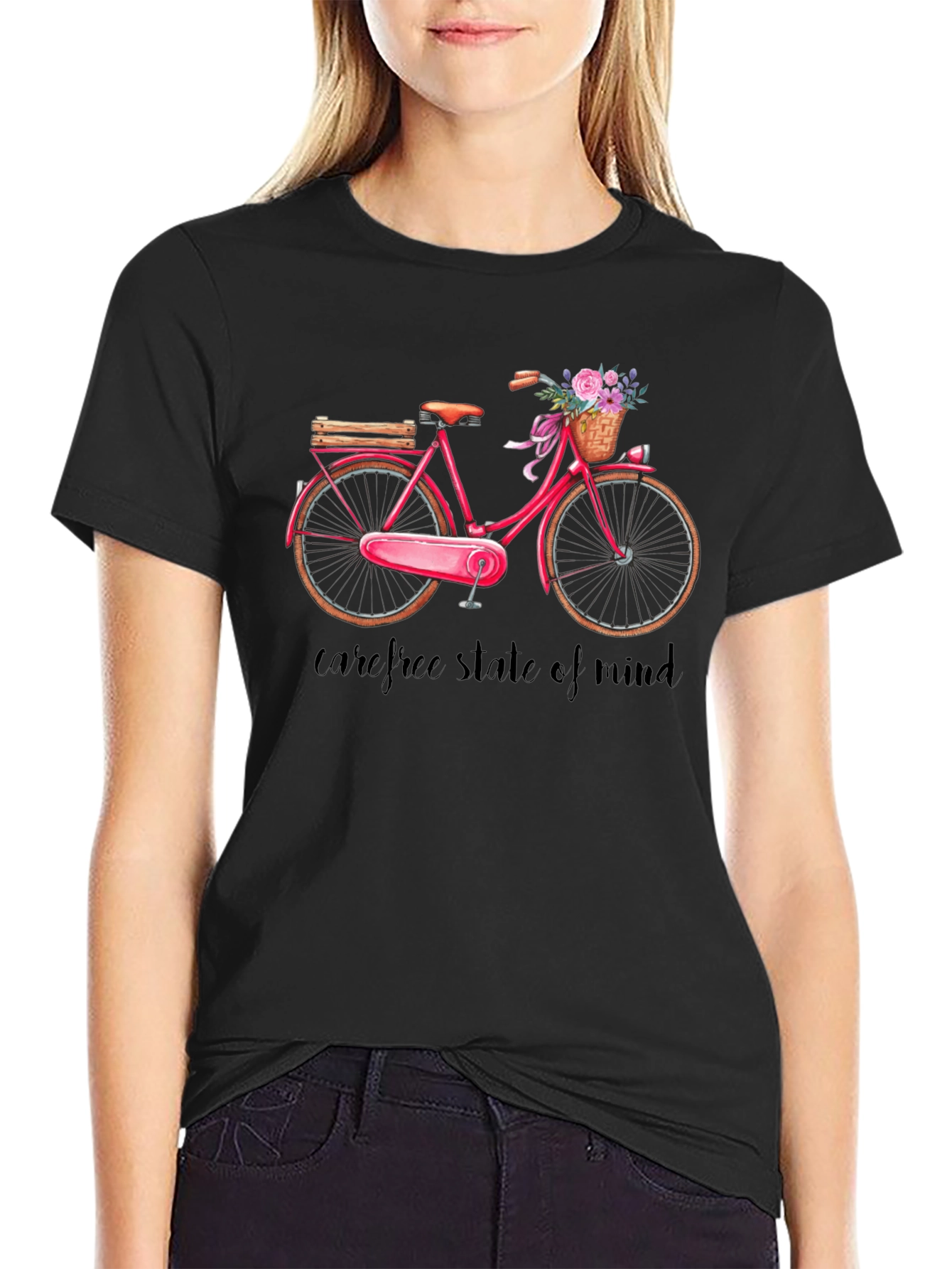 Carefree State of Mind Bicycle Graphic Tee