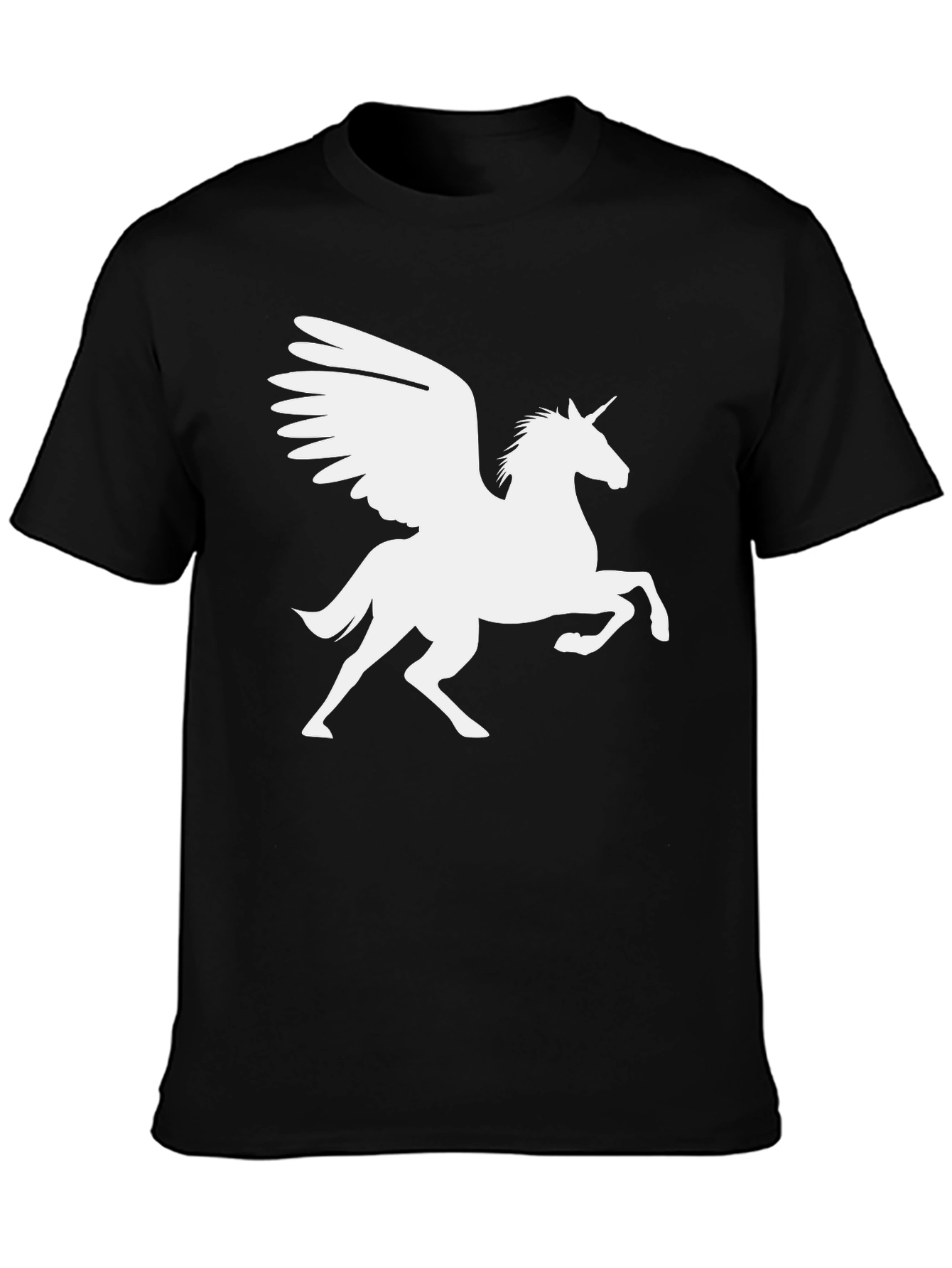Black Unicorn Pegasus Graphic Tee