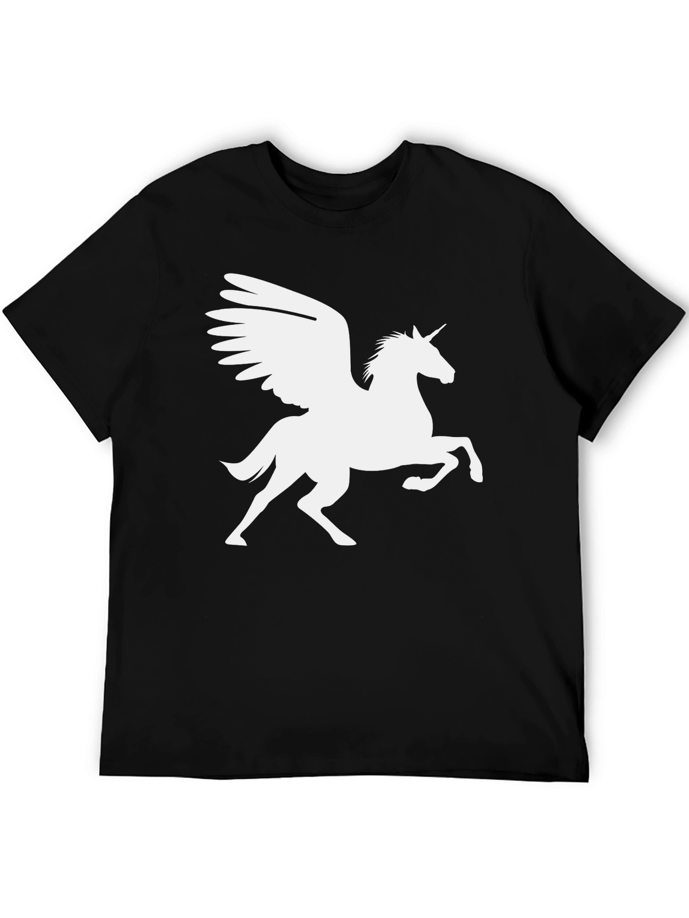 Black Unicorn Pegasus Graphic Tee