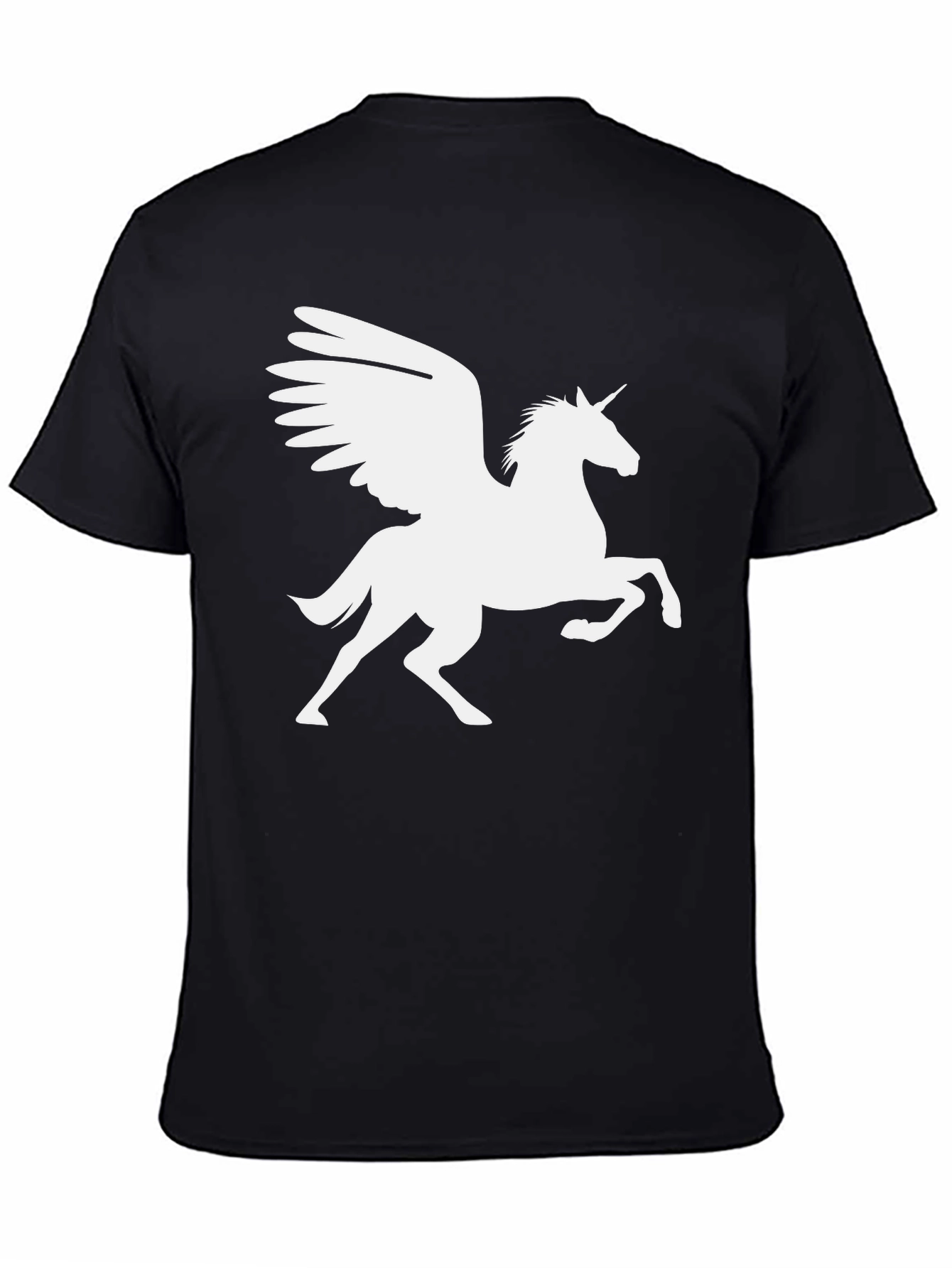Black Unicorn Pegasus Graphic Tee