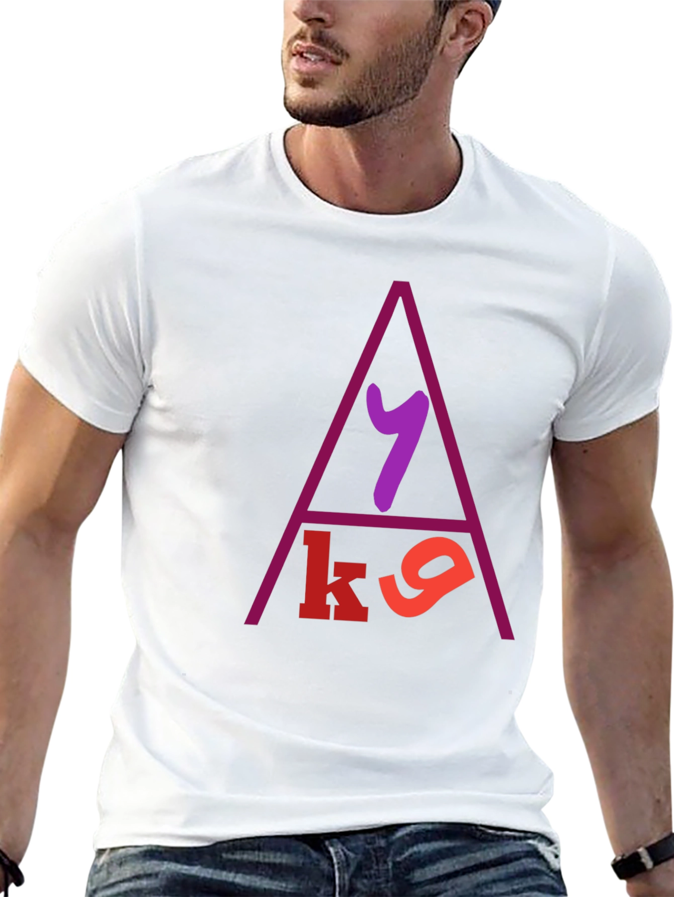 Modern Design Graphic Print T-Shirt