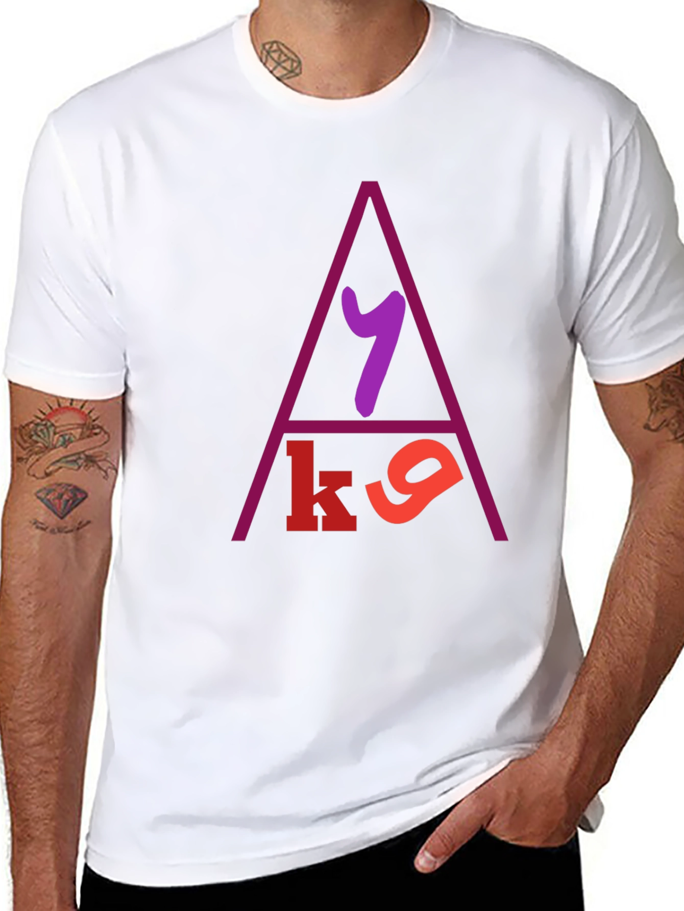 Modern Design Graphic Print T-Shirt