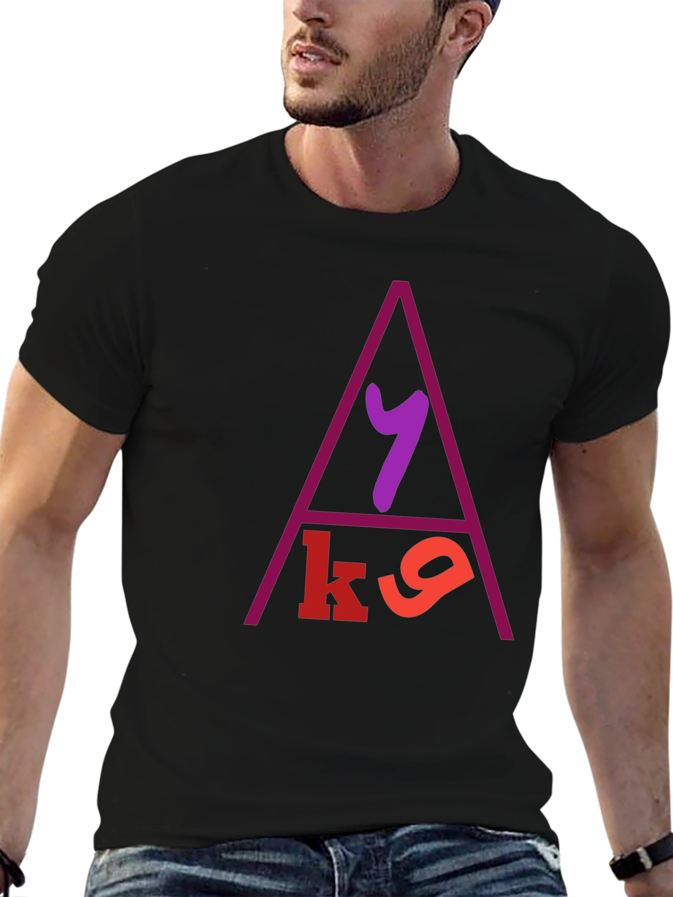 Modern Design Graphic Print T-Shirt