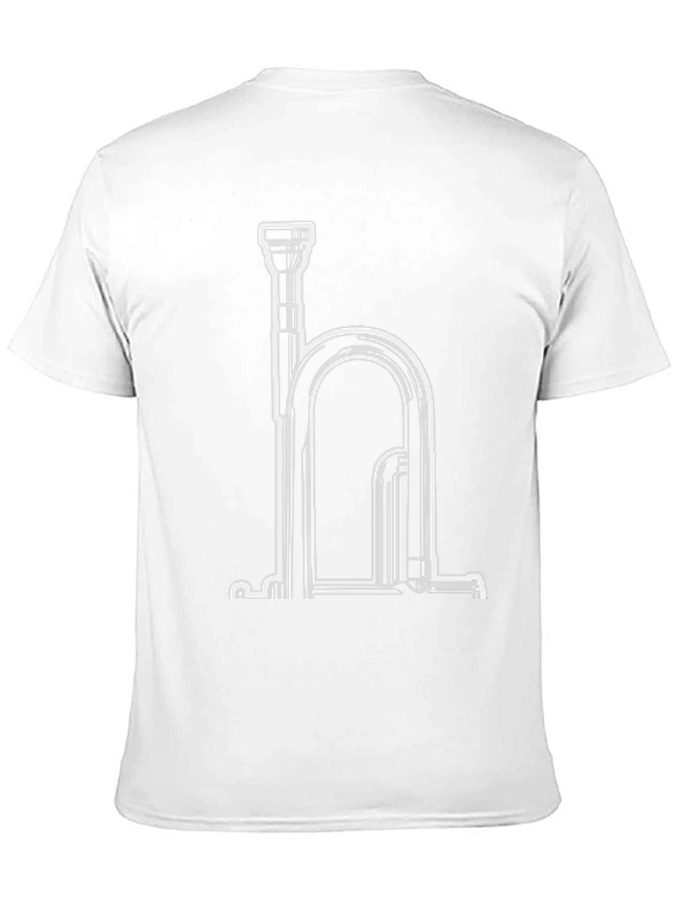 Musical Instrument Graphic Tee - Black Cotton Blend